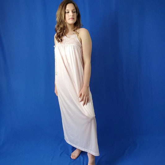 Vintage 60s 70s Babydoll Negligee Teddy - M