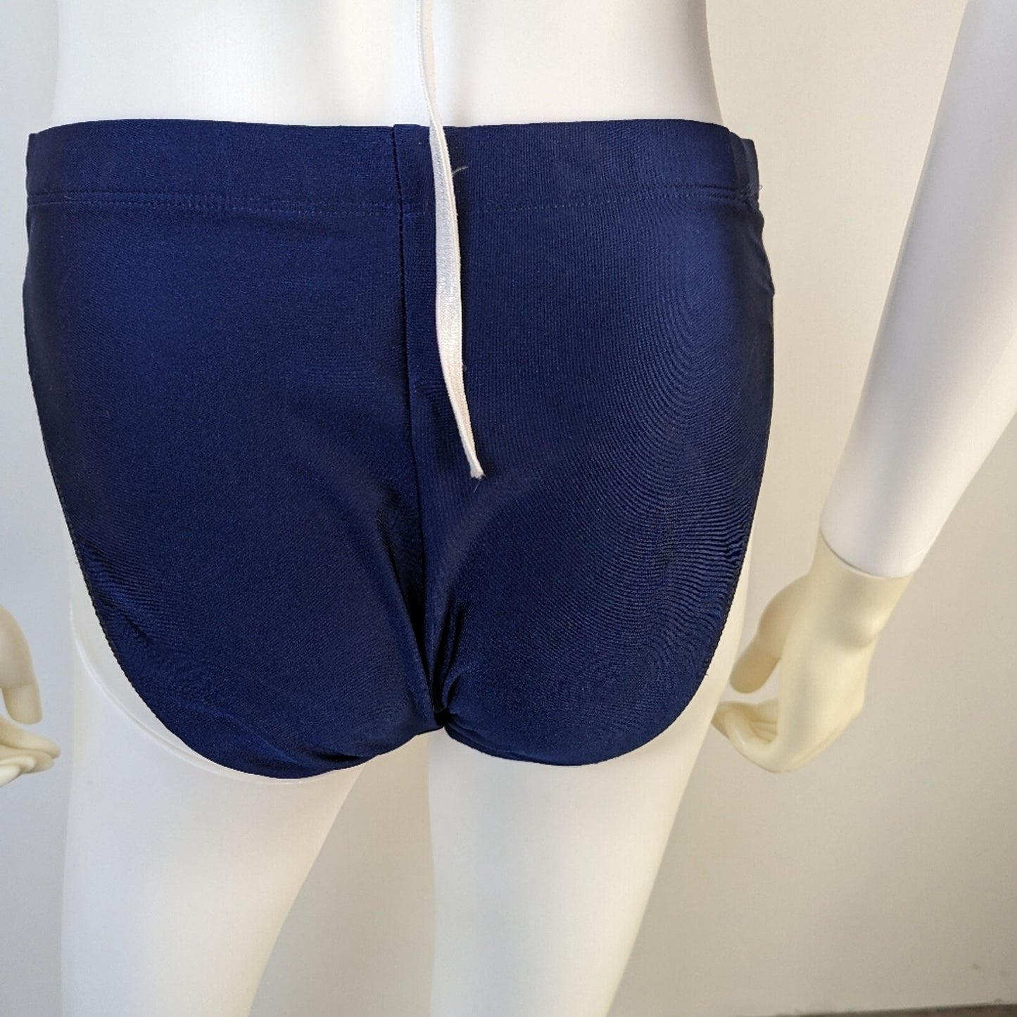 Navy Blue High Rise/ Cut Bikini Bottom - 6