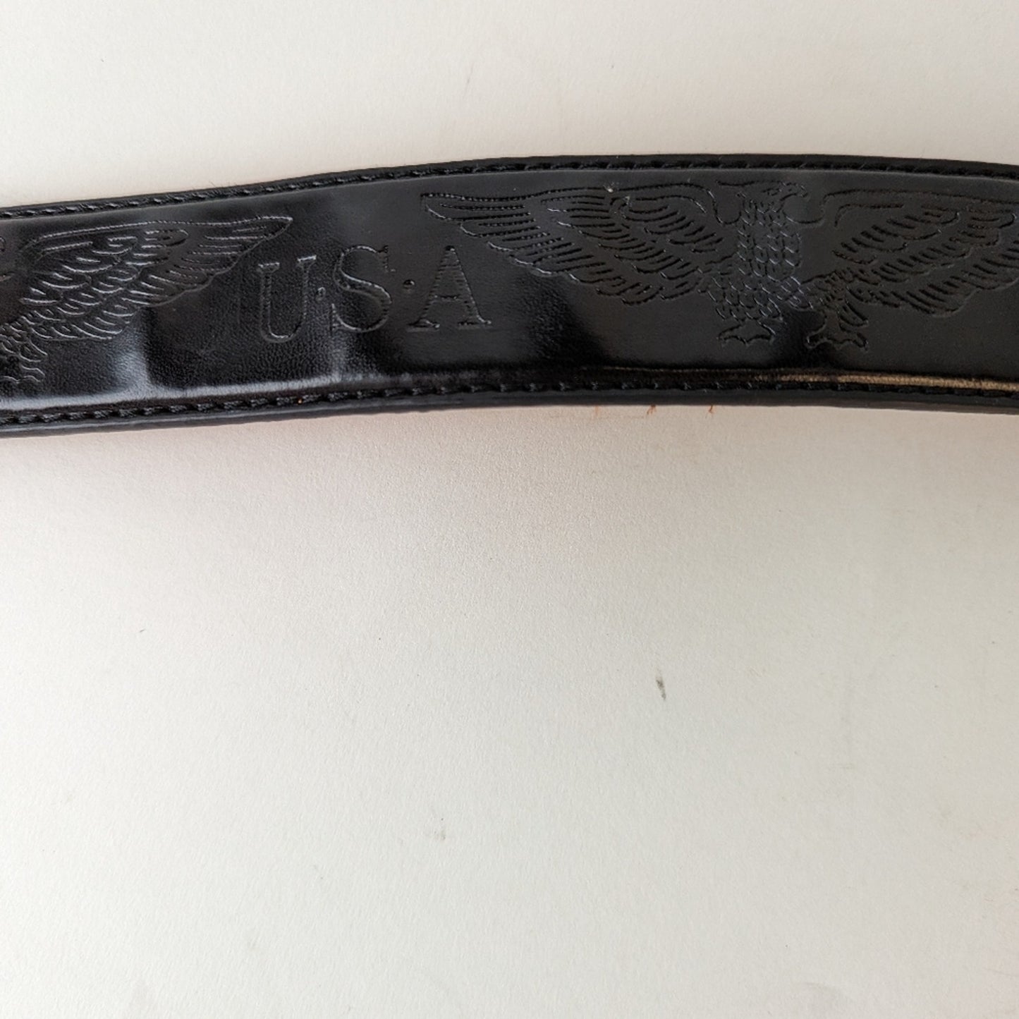 Vintage USA Eagle Leather Belt / Large
