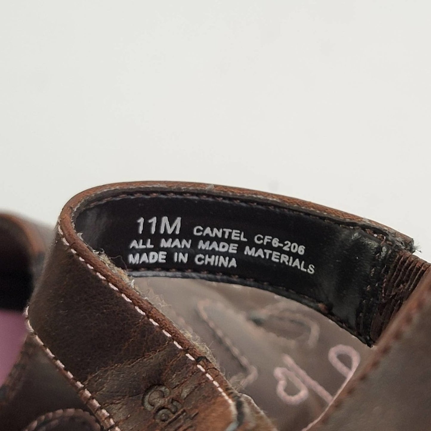 Carters Brown Leather Slingback Slip On Sandal Mules - 11 C