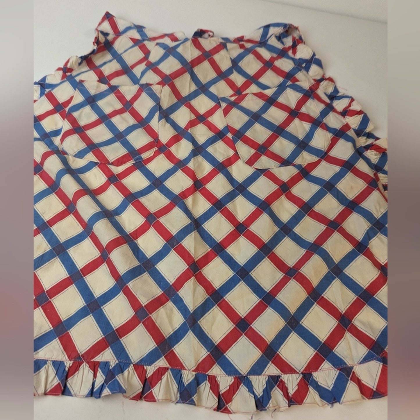 Vintage 50's Plaid Apron