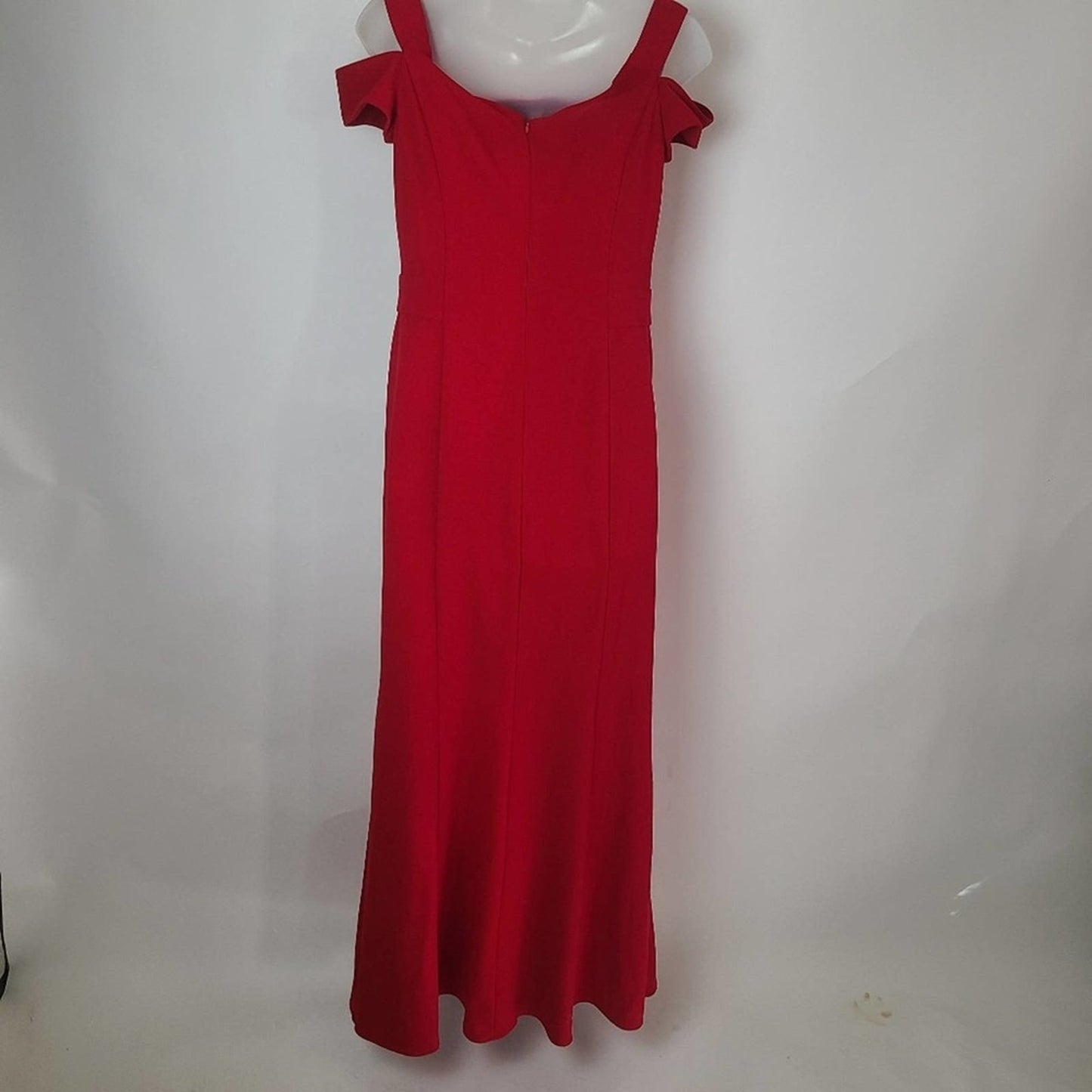 Lauren Ralph Lauren Red Crepe Long Dress - 10