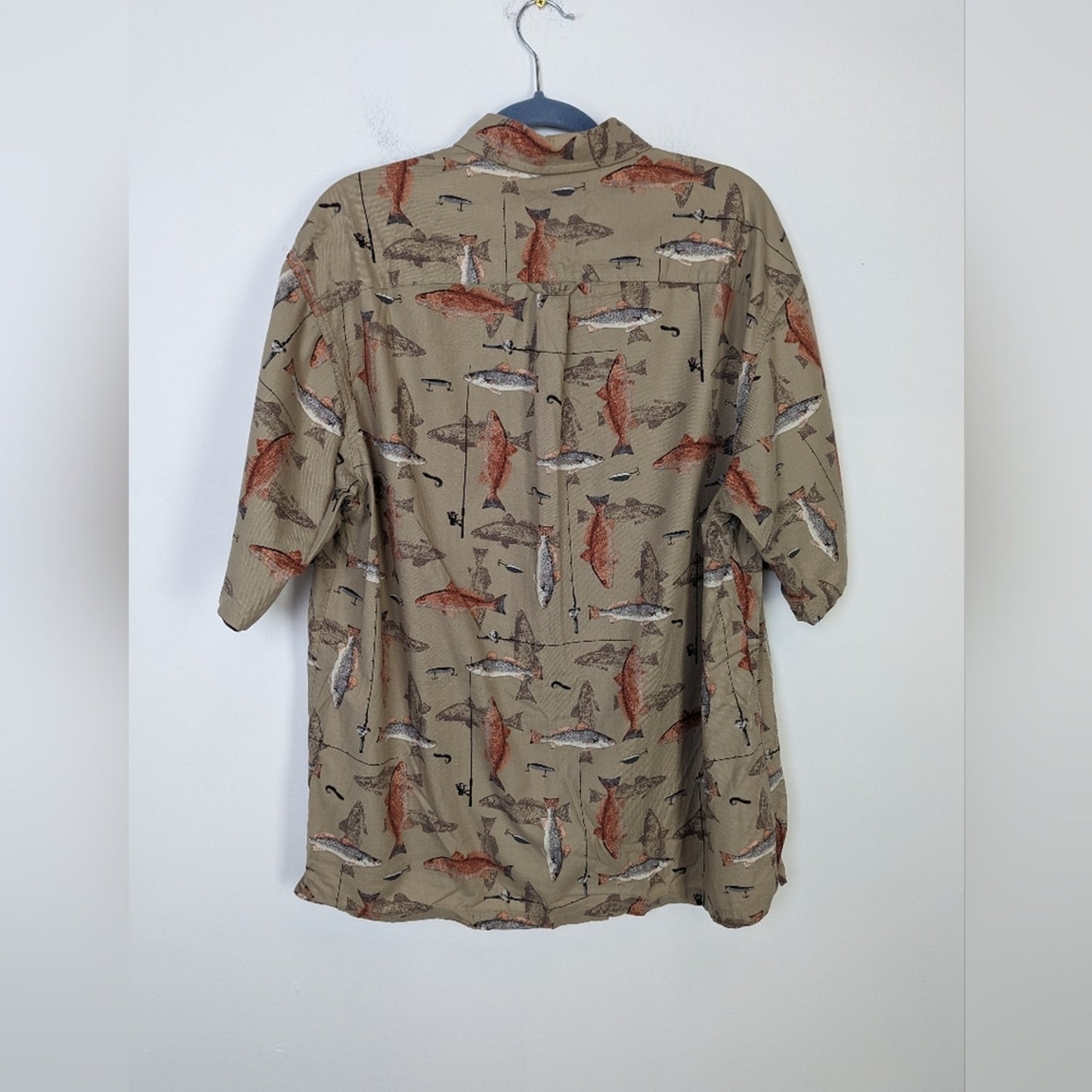 Columbia Varney Bridge Fish Button Front Shirt L