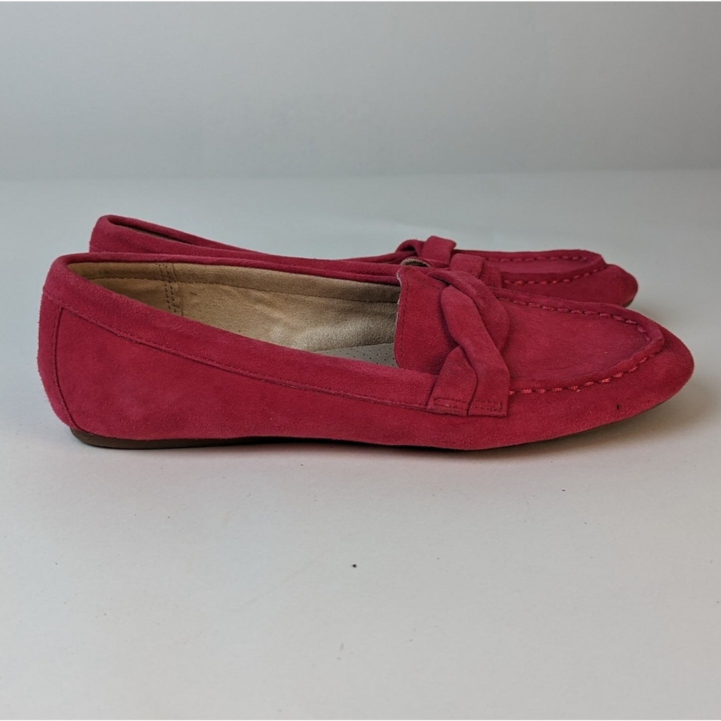 Lands' End Pink Suede Loafer / 7