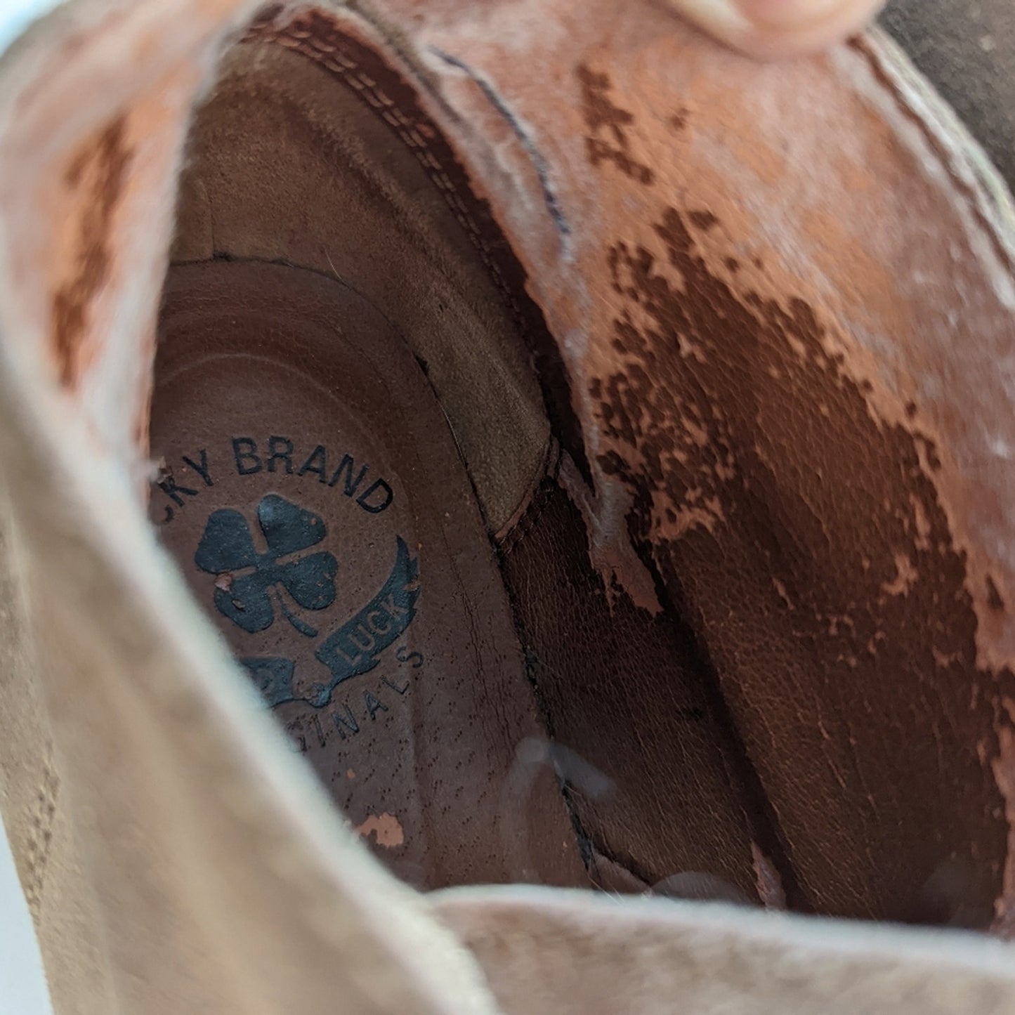 Lucky Brand Brown Suede Emillia Chukka Boots -7.5