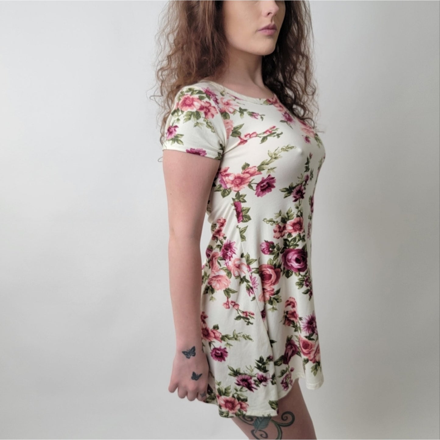 TMG New York Floral Dress S