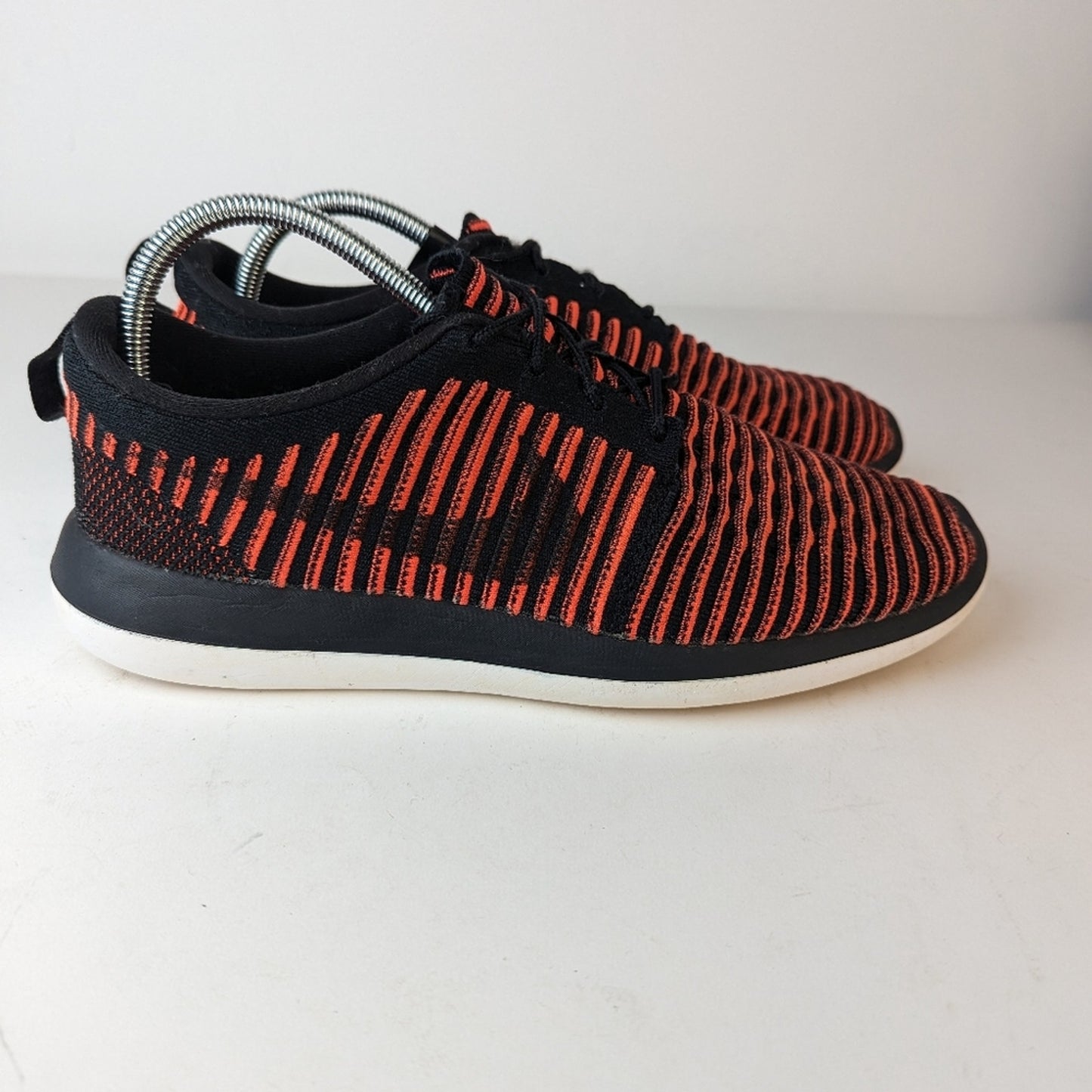 Nike Roshe Flyknit " Black Bright Crimson" - 10