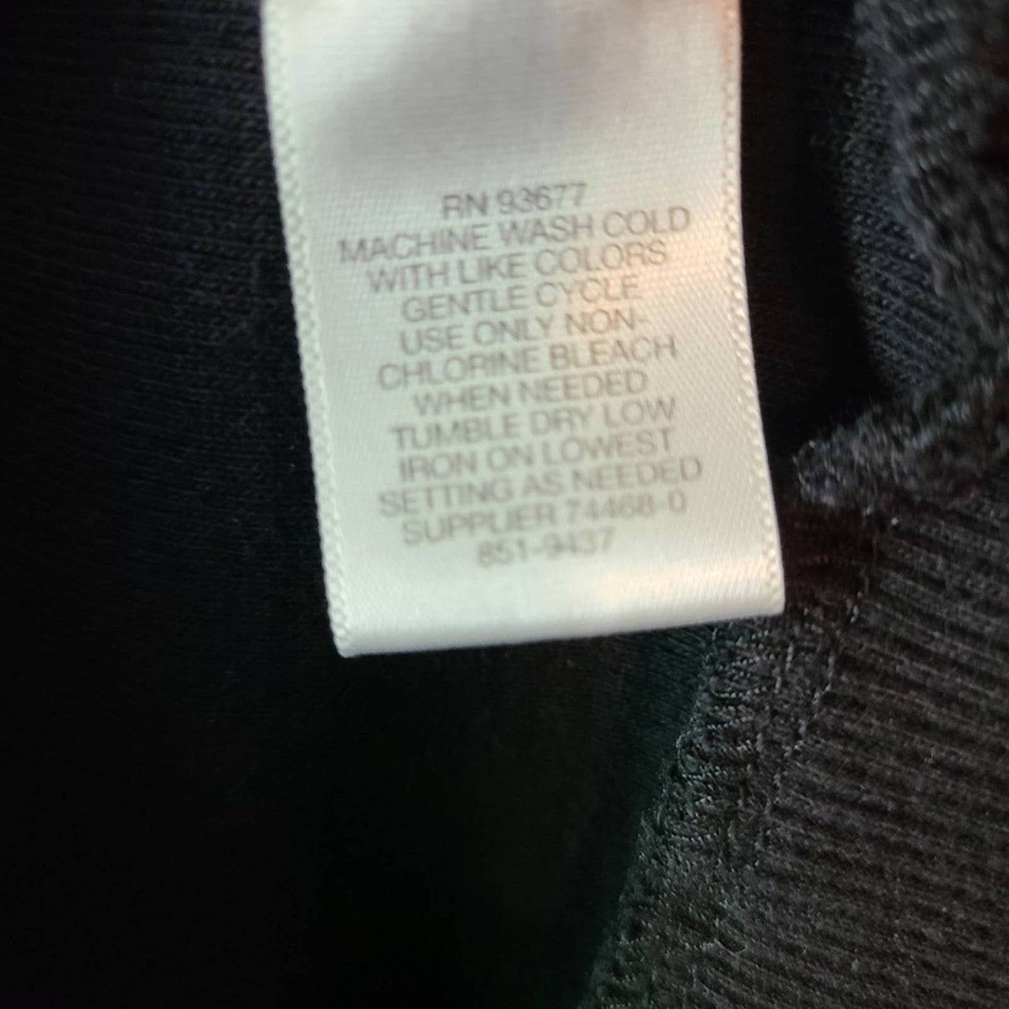 Liz Claiborne Black Zip Up Hooded Jacket