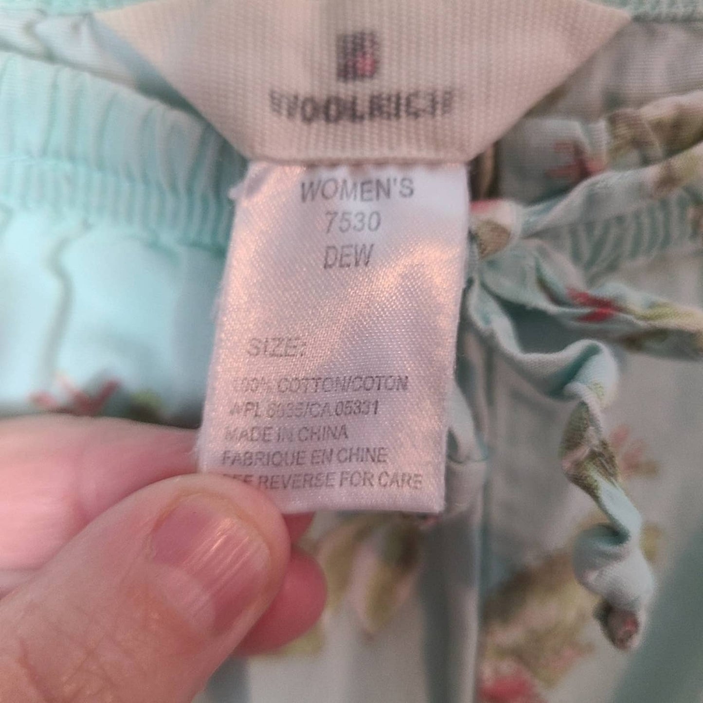 Woolrich Cotton Frog Sleep Capris
