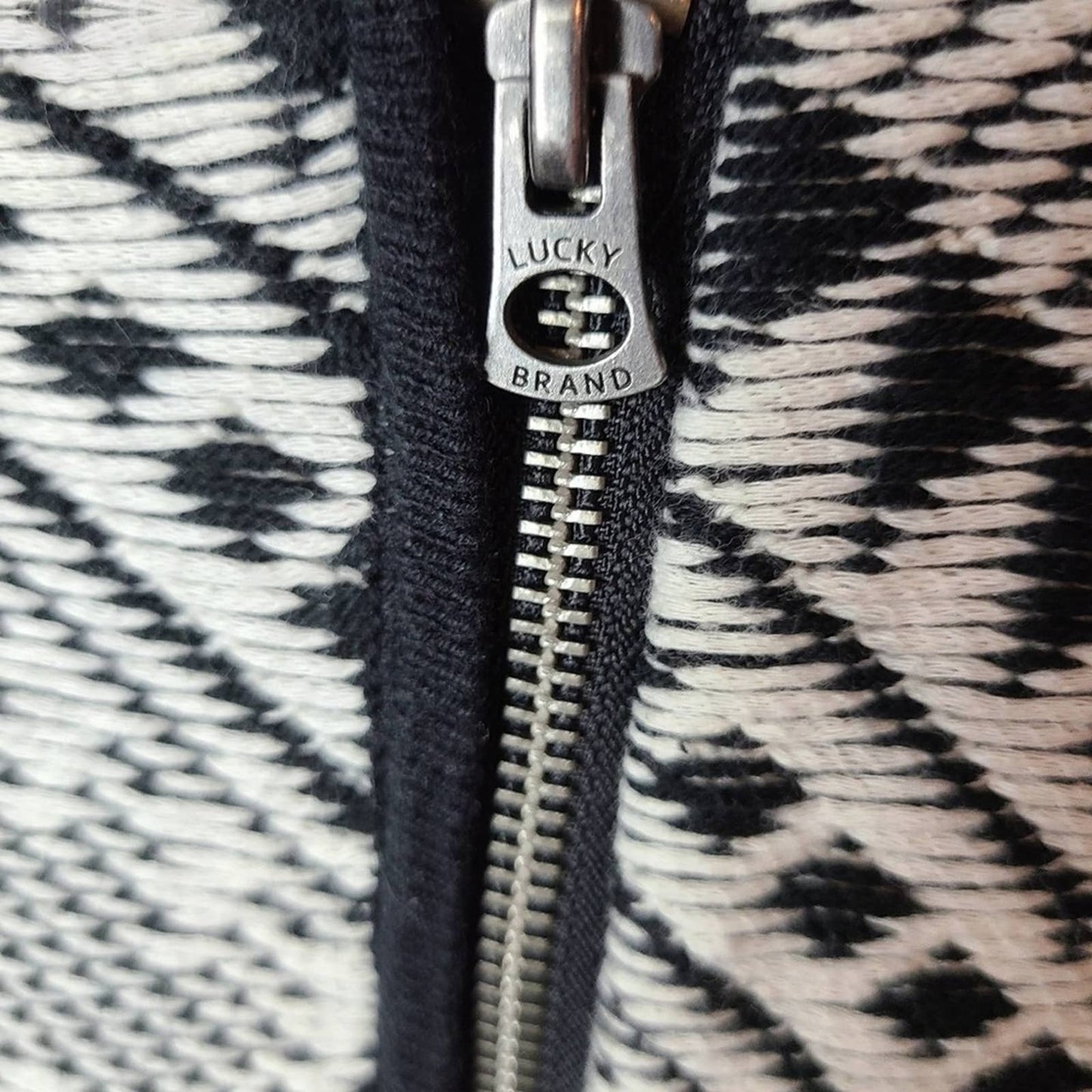 Lucky Brand Aztec Sweater Moto Jacket