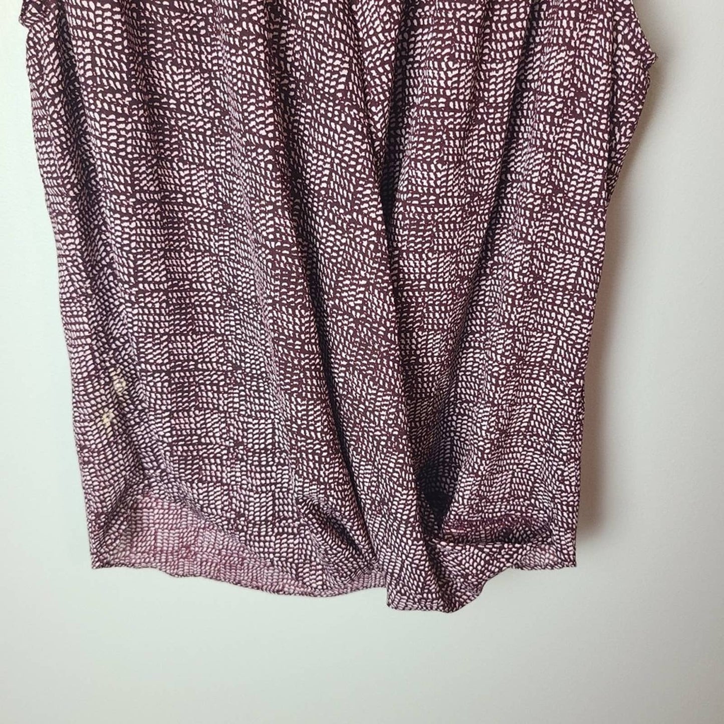 Printed Sleeveless Wrap Top