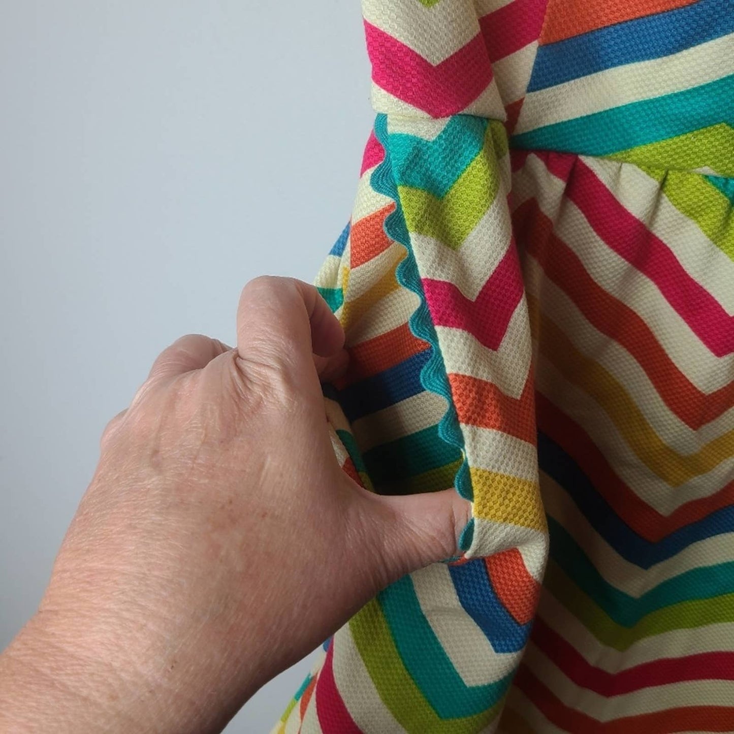 Judith March Zig Zag Sleeveless Dress