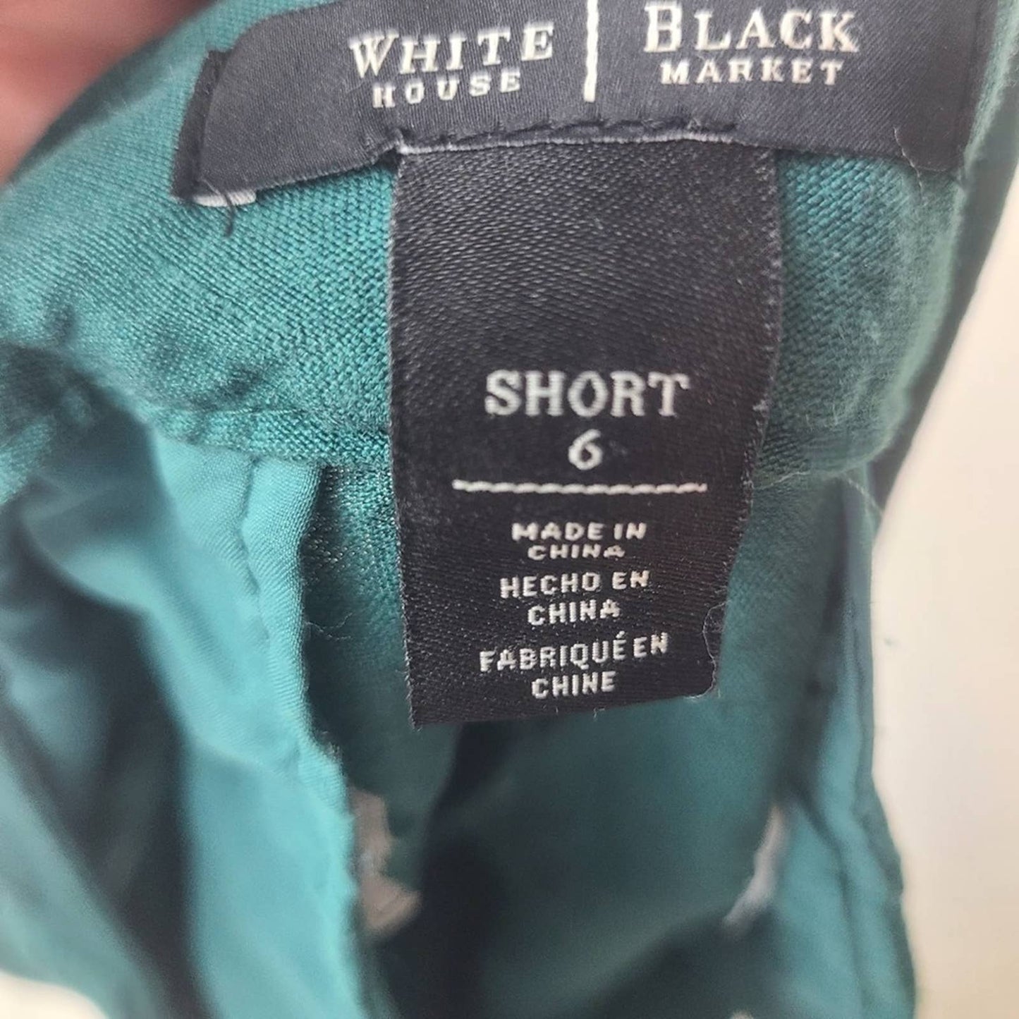 White House I Black Market Linen Shorts
