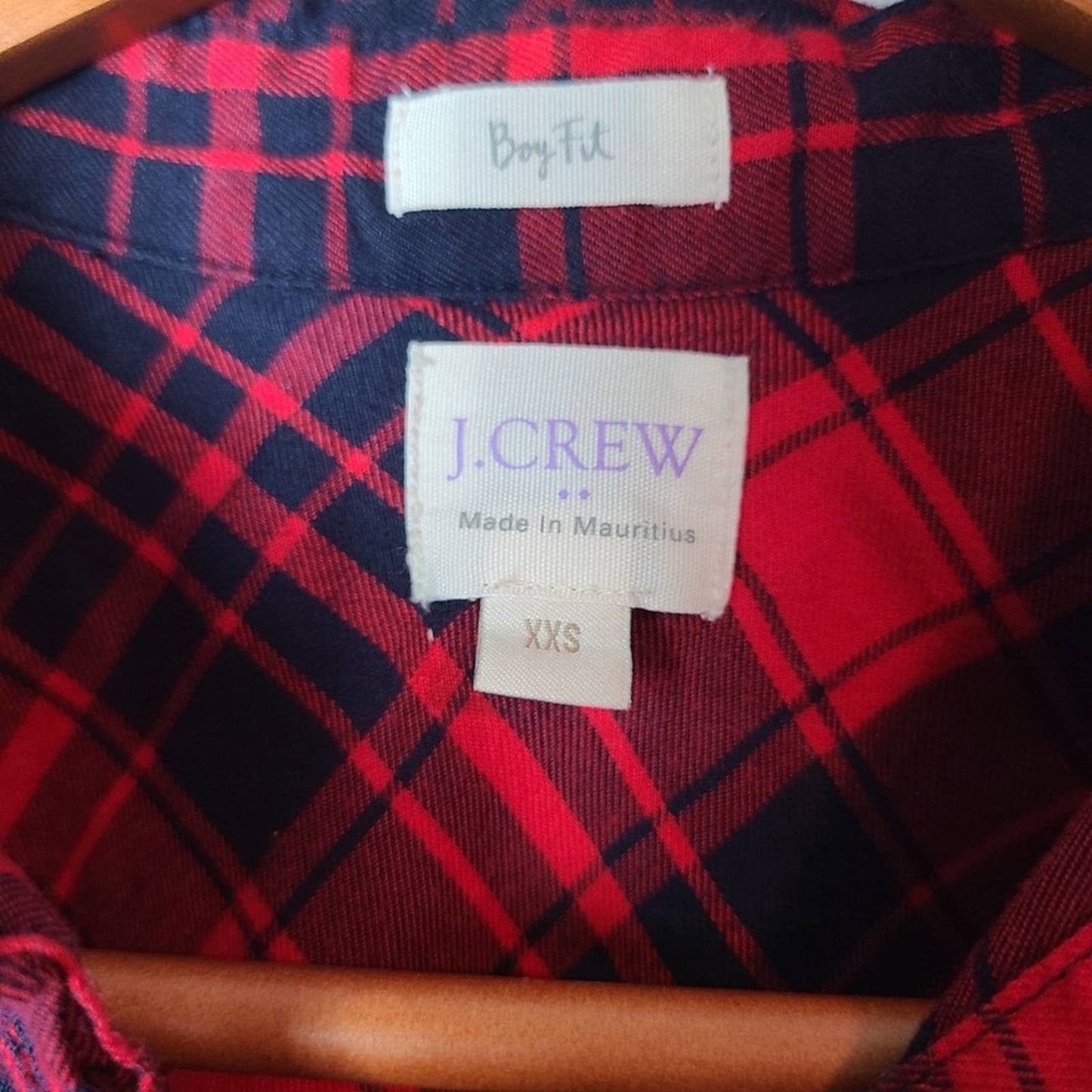 J. Crew Boy Fit Flannel Long Sleeved Shirt - XXS