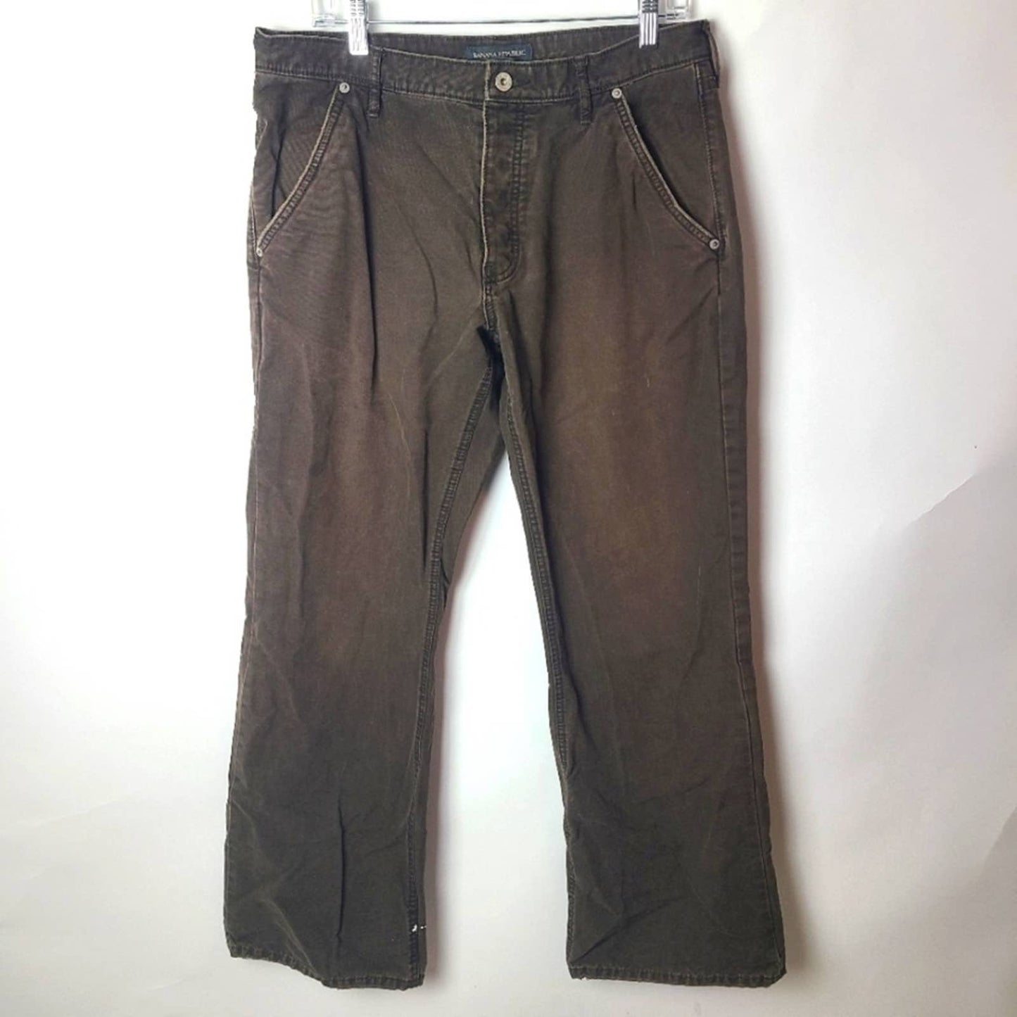 Banana Republic Mens Canvas Button Fly Pants