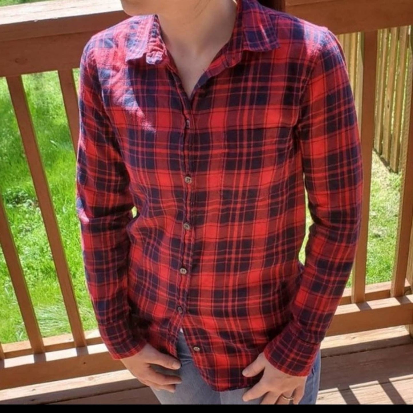 J. Crew Boy Fit Flannel Long Sleeved Shirt - XXS