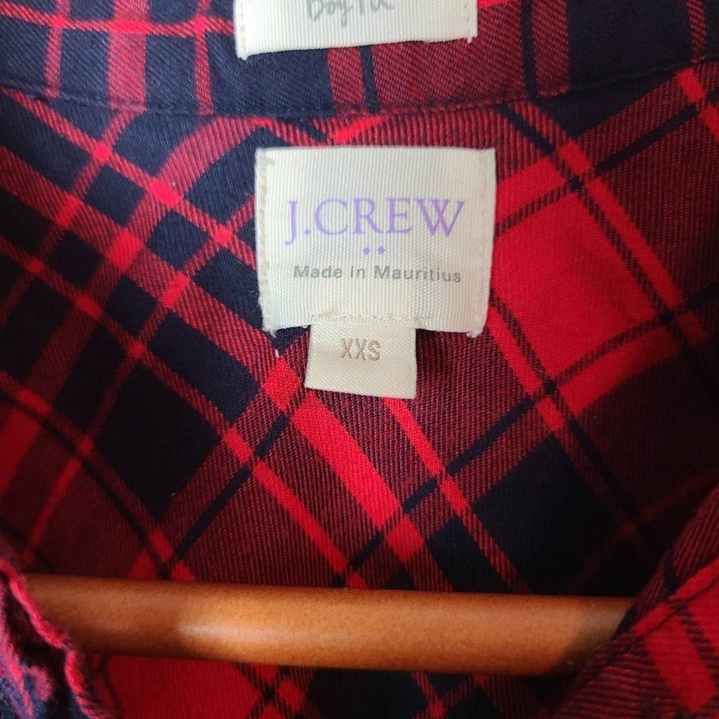 J. Crew Boy Fit Flannel Long Sleeved Shirt - XXS