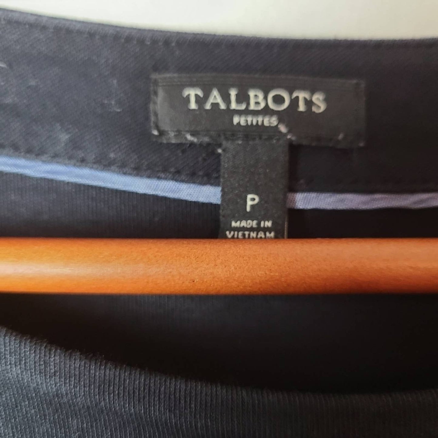 Talbots Knit Black Tee Shirt Dress
