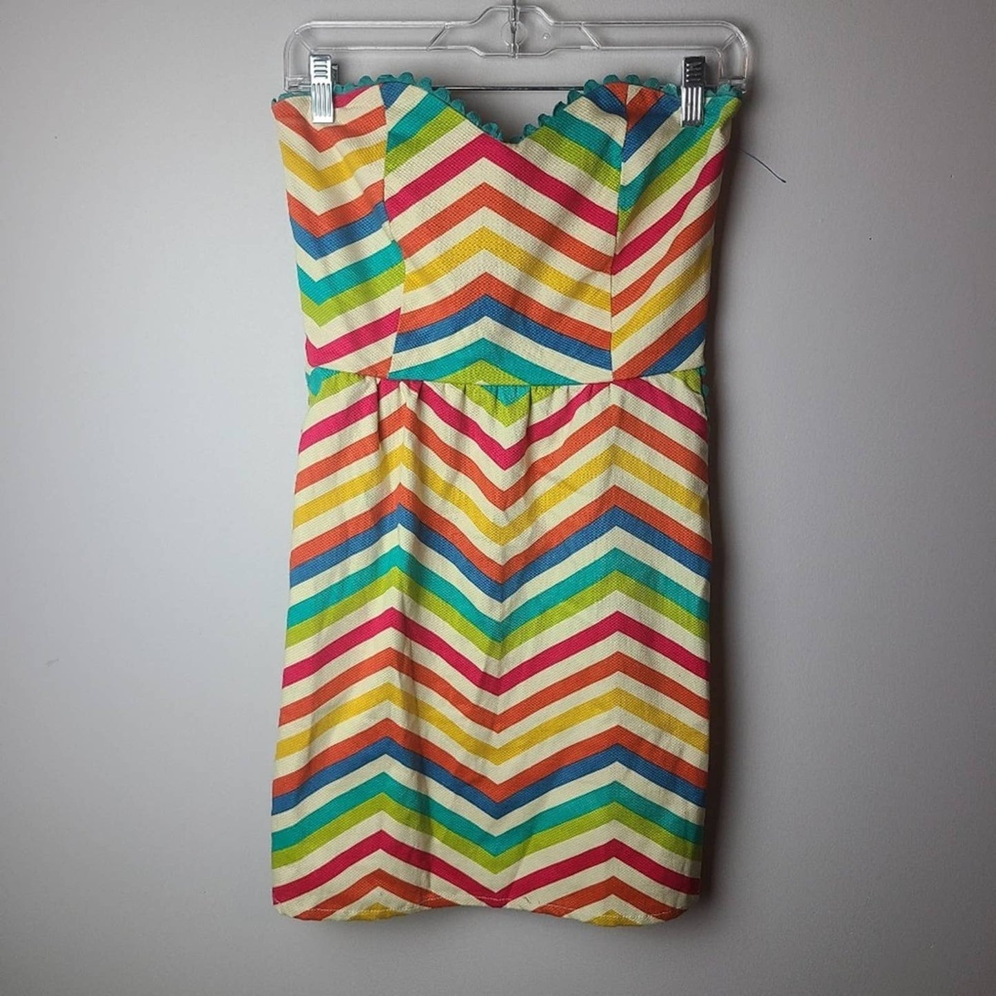 Judith March Zig Zag Sleeveless Dress