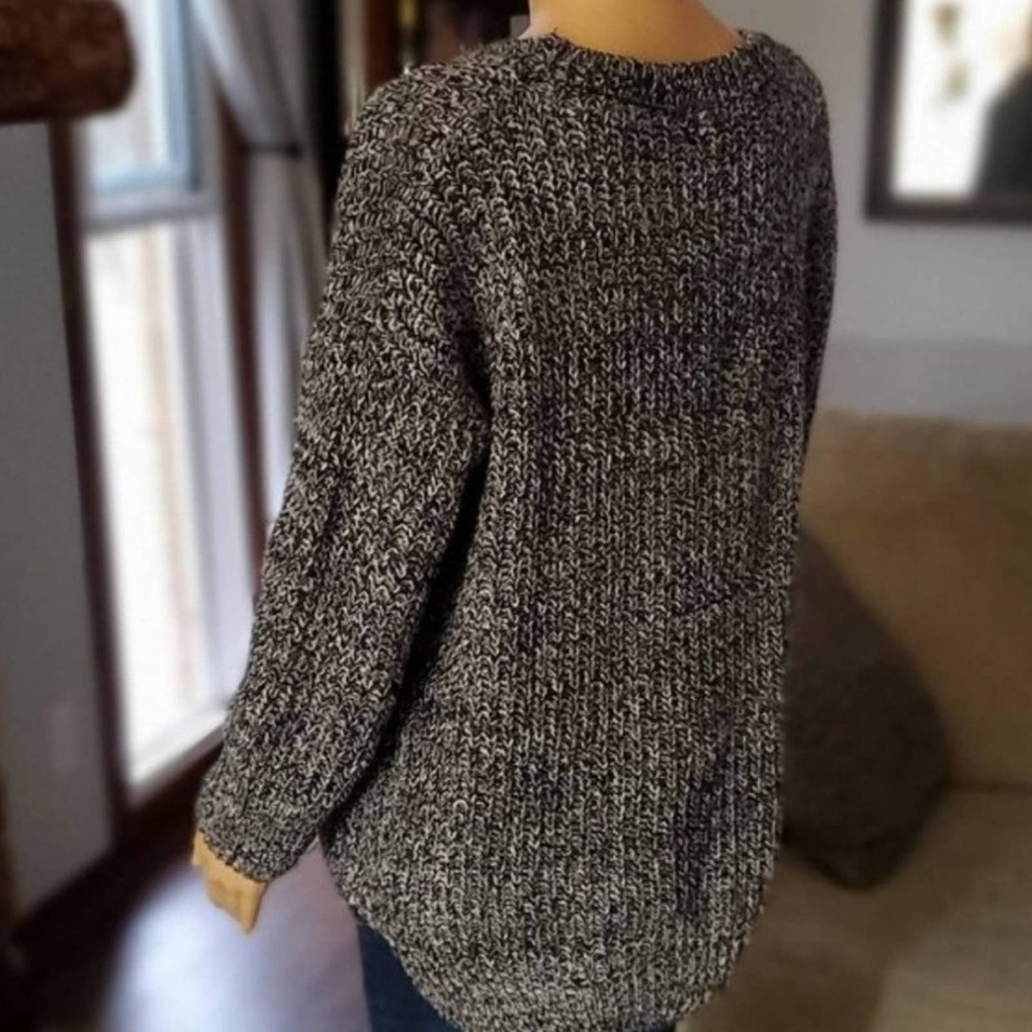 Shein Marbled Knit Sweater