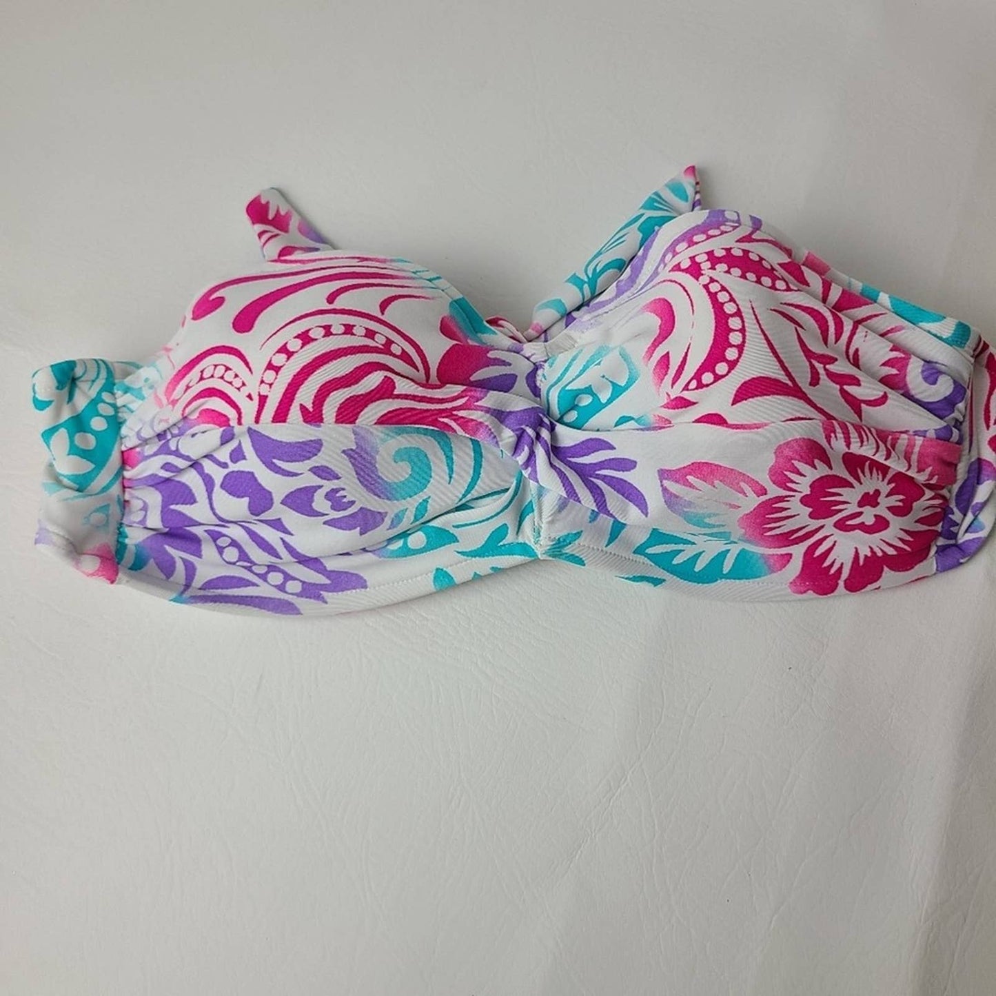 Venus Paisley print Strapless bikini top