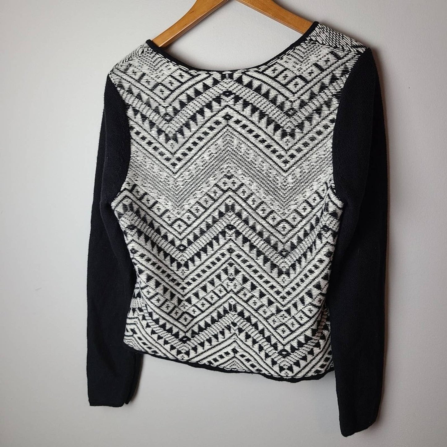 Lucky Brand Aztec Sweater Moto Jacket