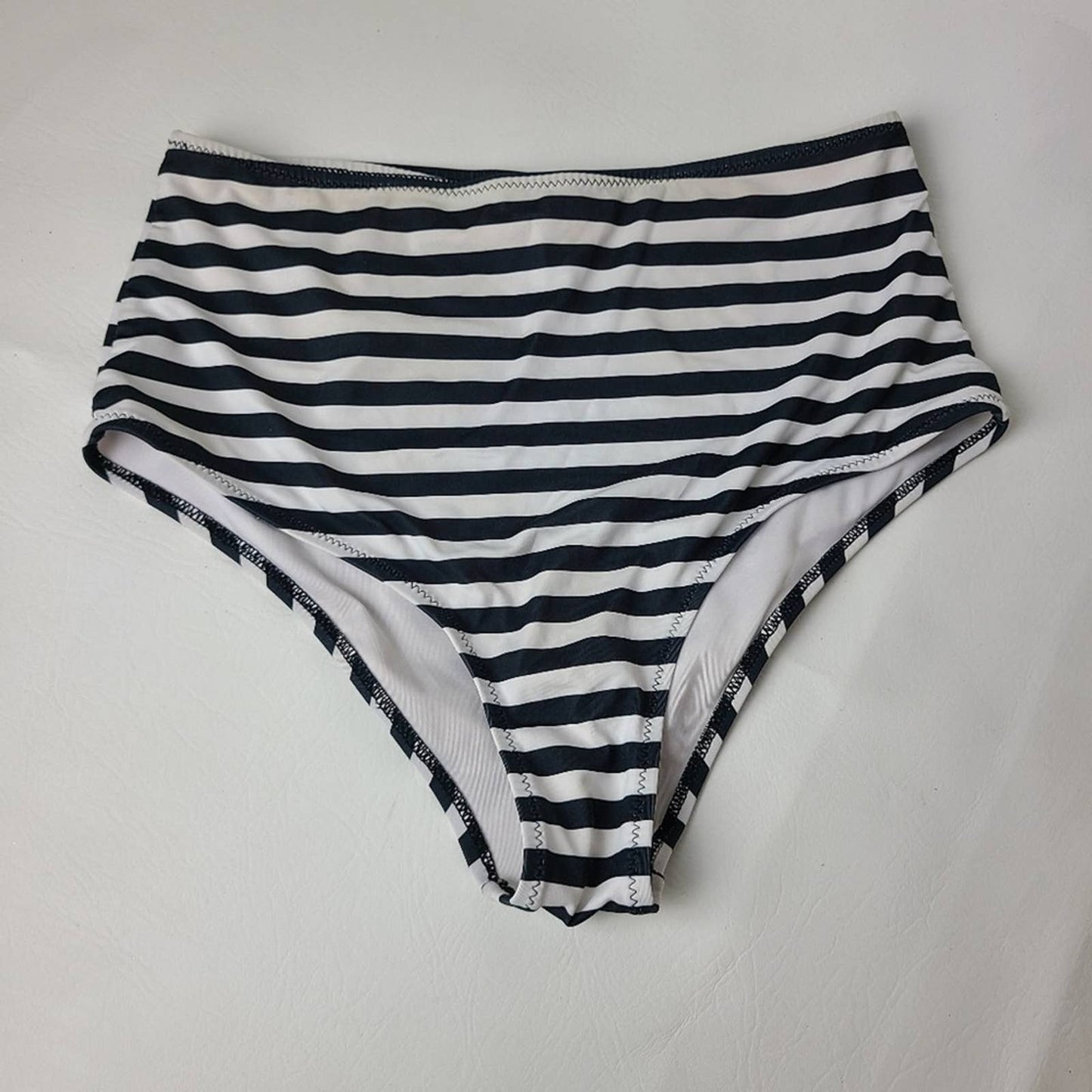 Cupshe High Rise Striped bikini bottom