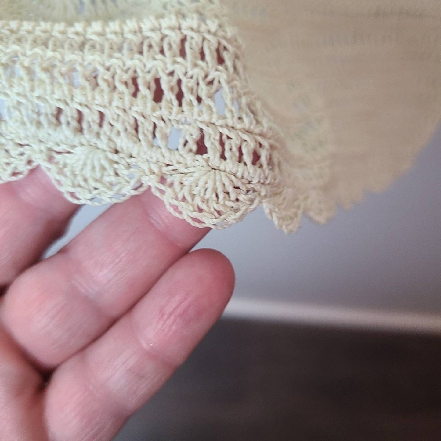 Michelle Renee Knit Crocheted Appliqued Sweater