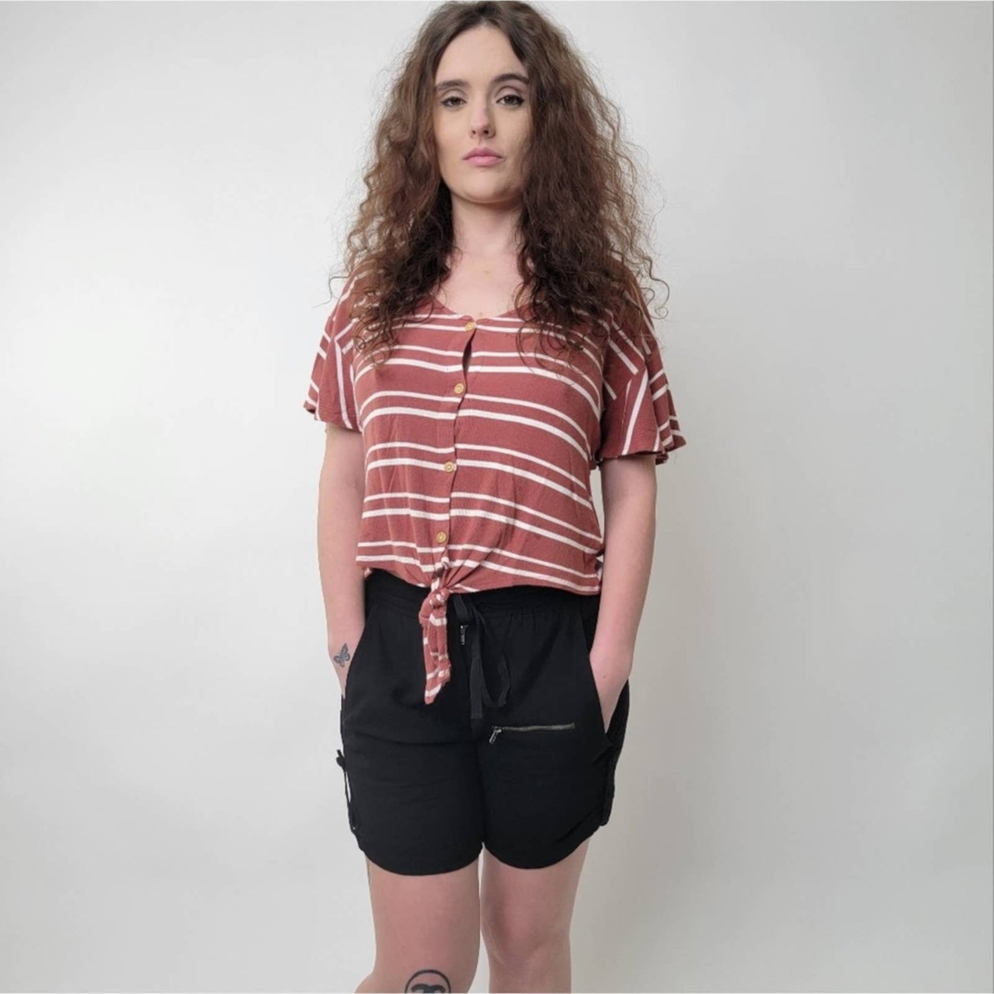 A.L.C. Black Cargo Shorts