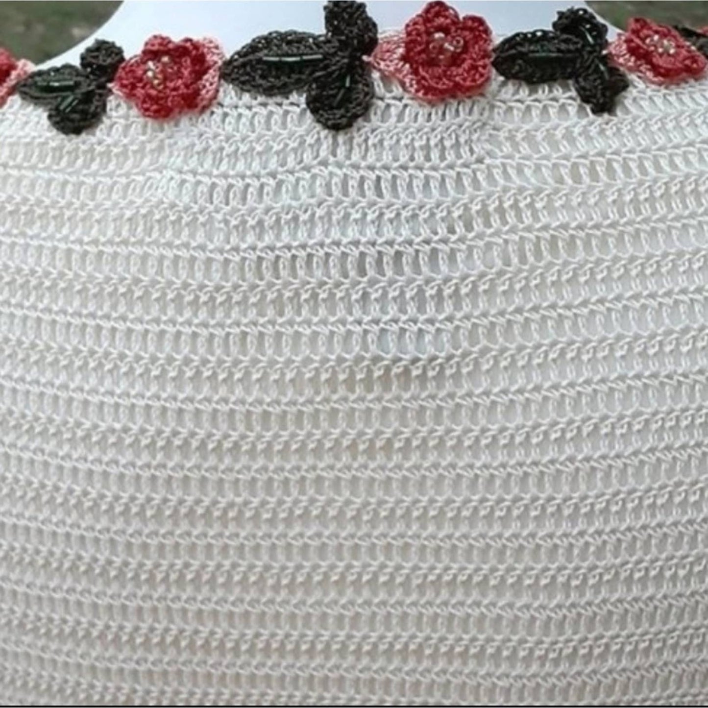 Michelle Renee Knit Crocheted Appliqued Sweater