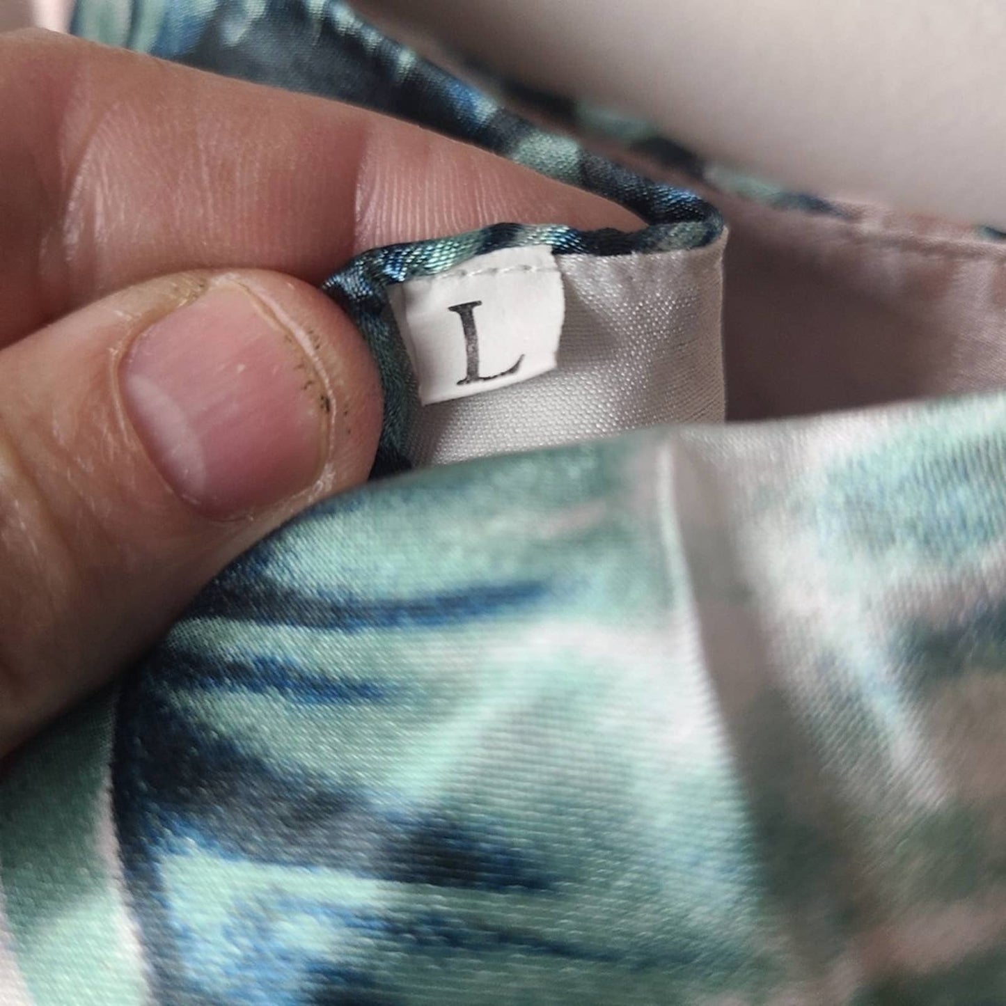 Unbranded Palm Print Satin Shift