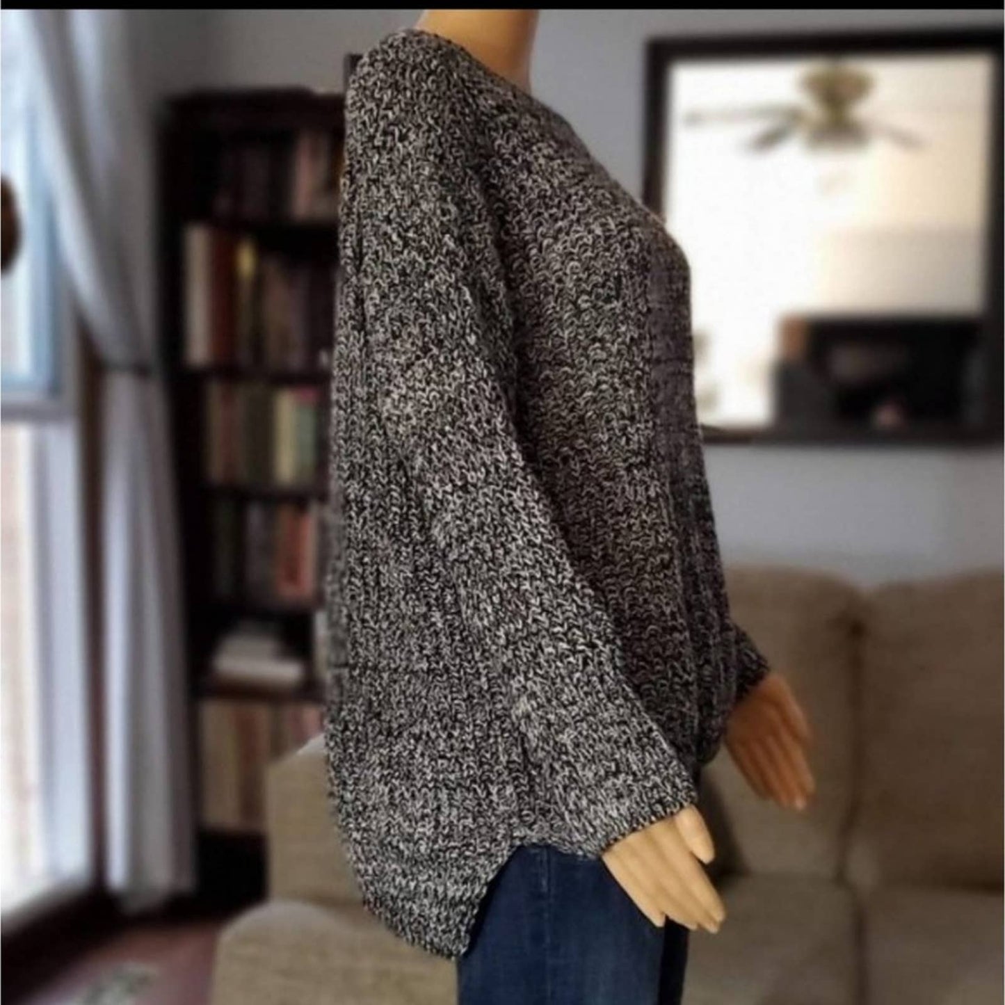 Shein Marbled Knit Sweater