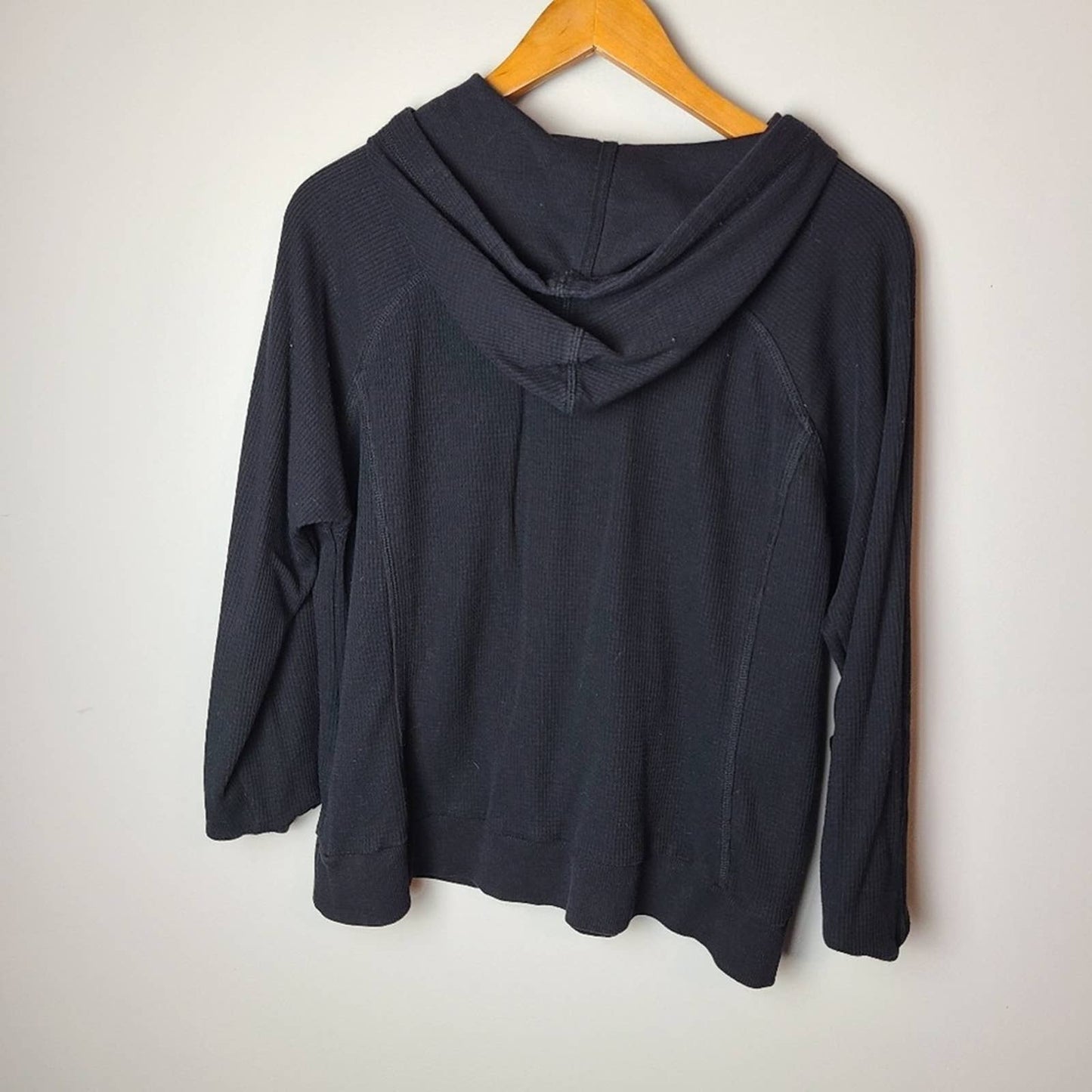 Liz Claiborne Black Zip Up Hooded Jacket