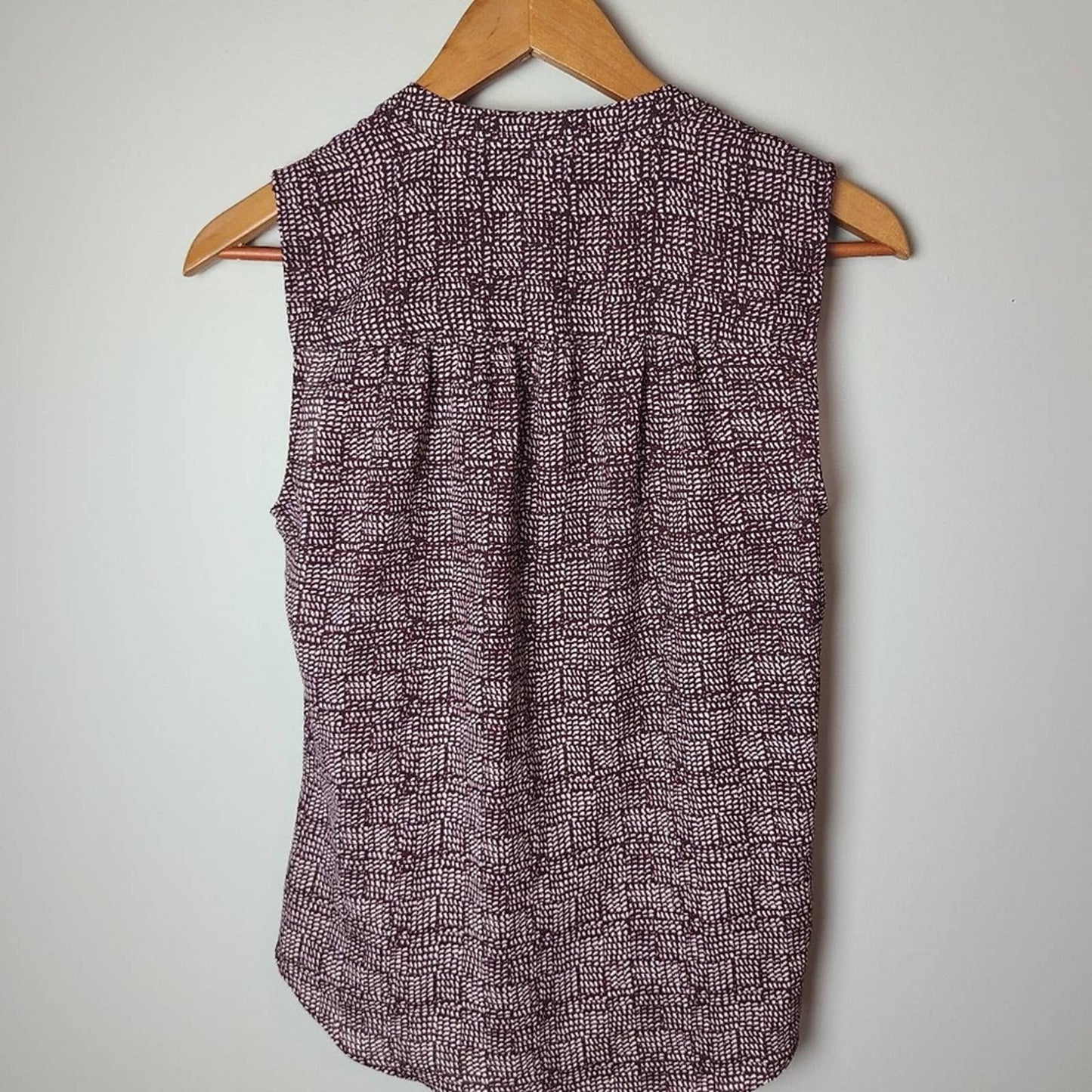 Printed Sleeveless Wrap Top
