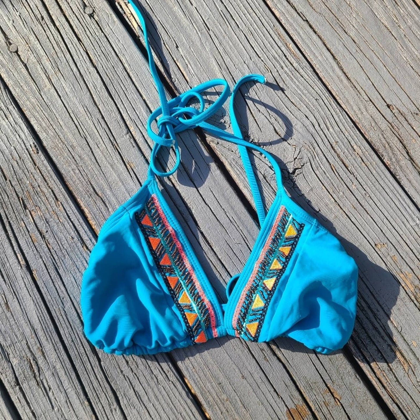 Turquoise Bikini Top