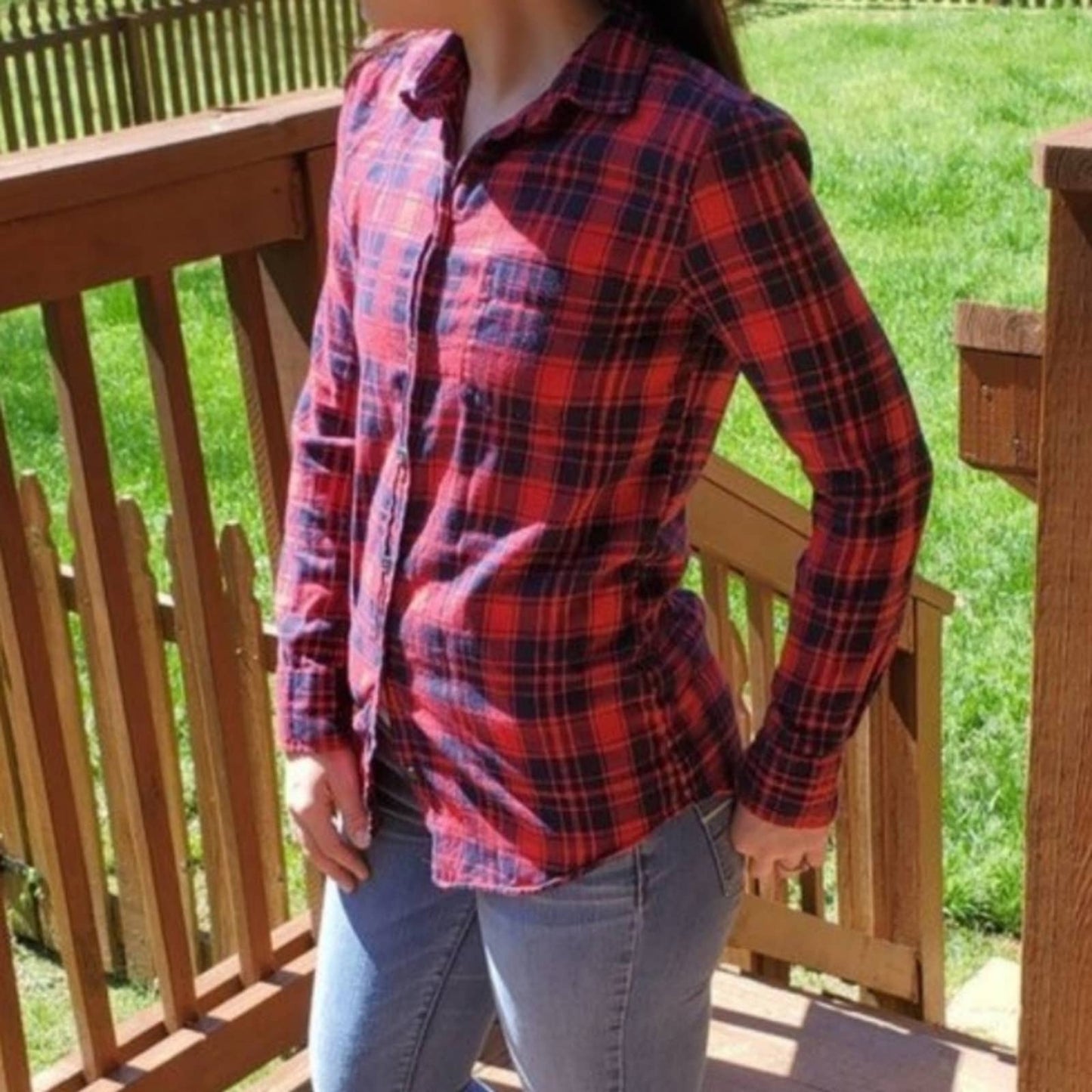 J. Crew Boy Fit Flannel Long Sleeved Shirt - XXS