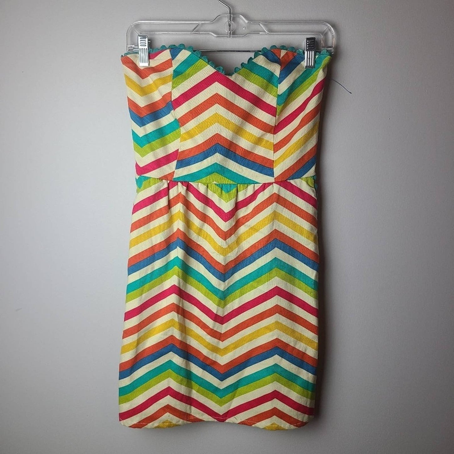 Judith March Zig Zag Sleeveless Dress
