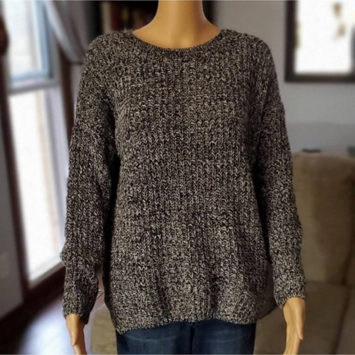 Shein Marbled Knit Sweater