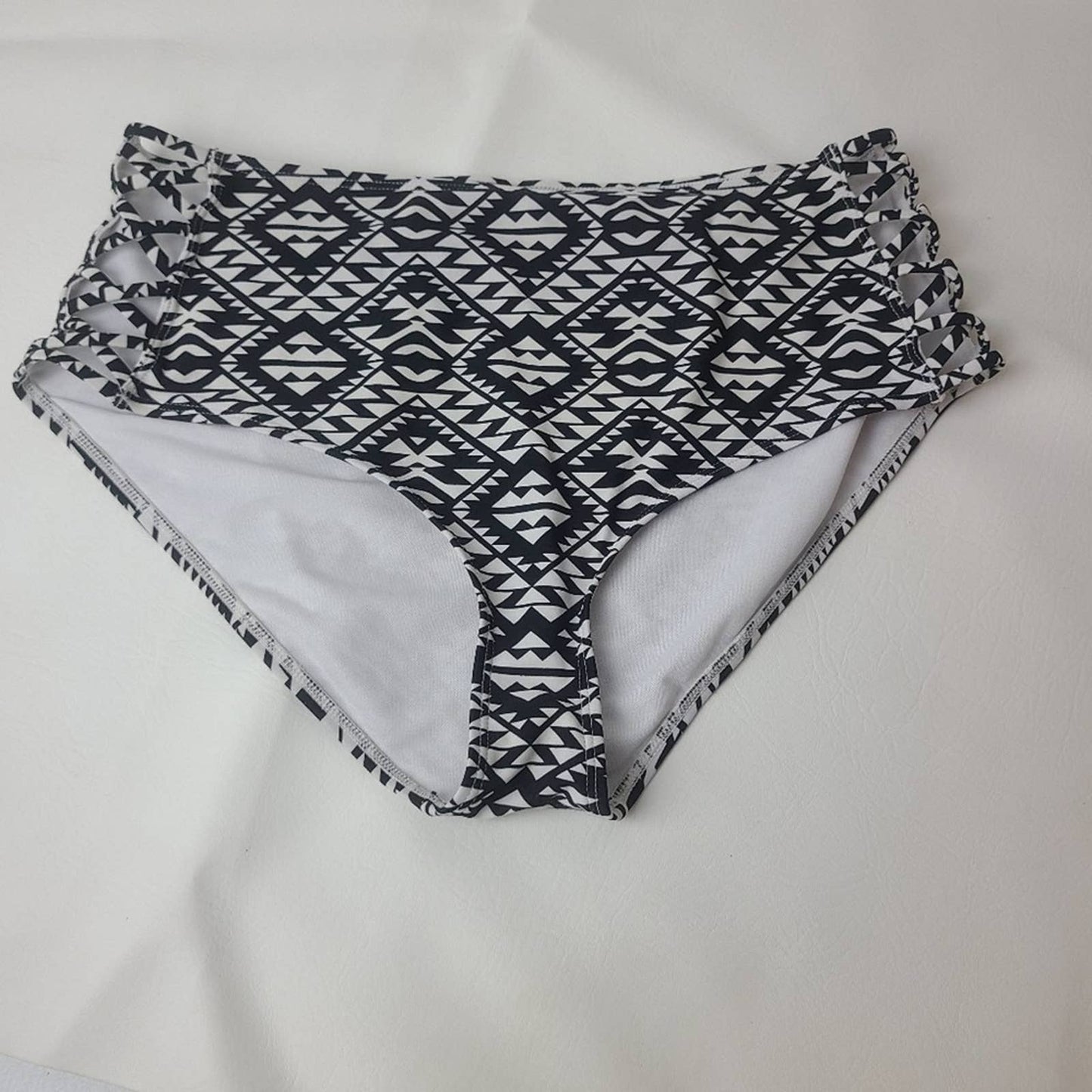 BONGO High Waisted Tribal Print Bikini Bottoms