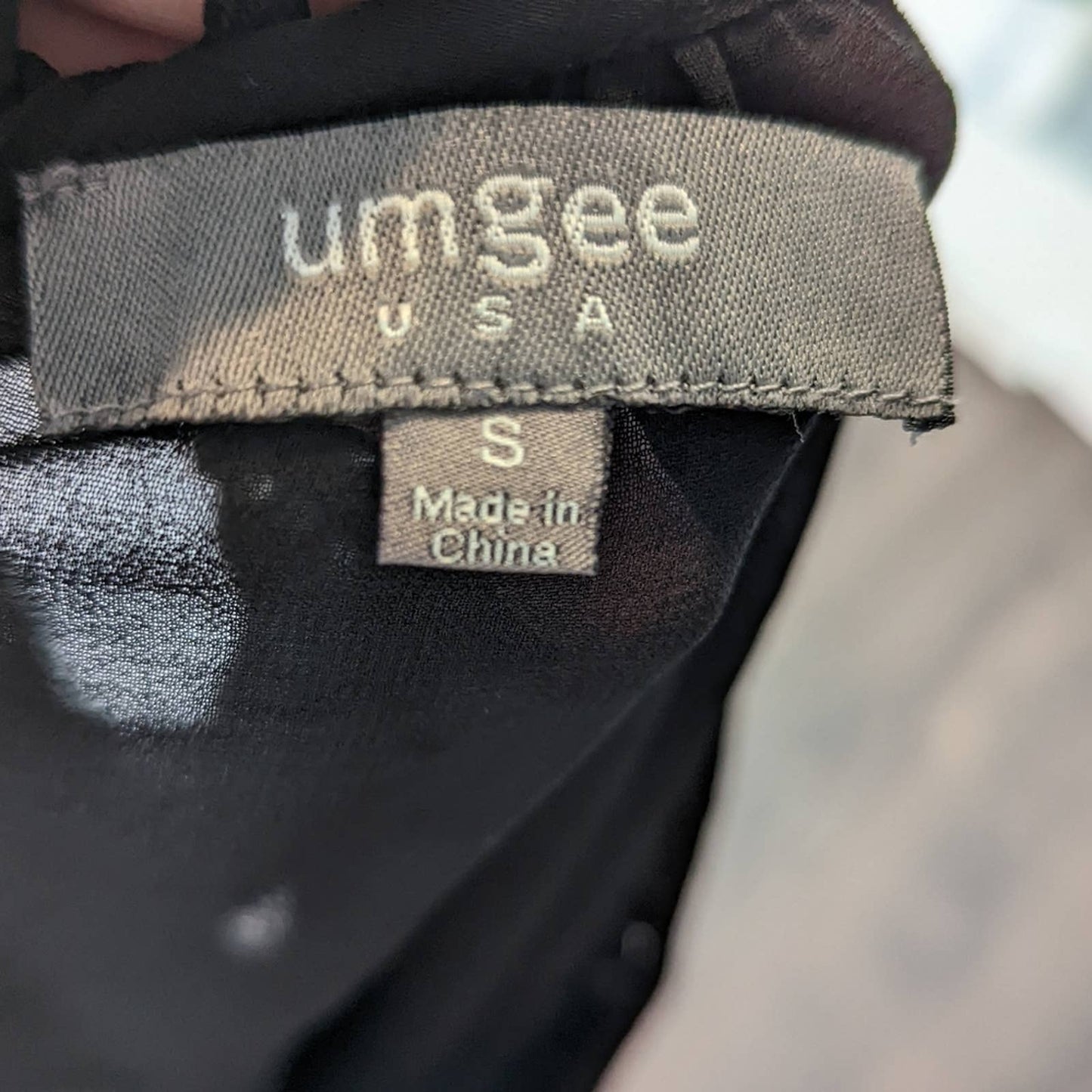 Umgee Sheer Black Top S