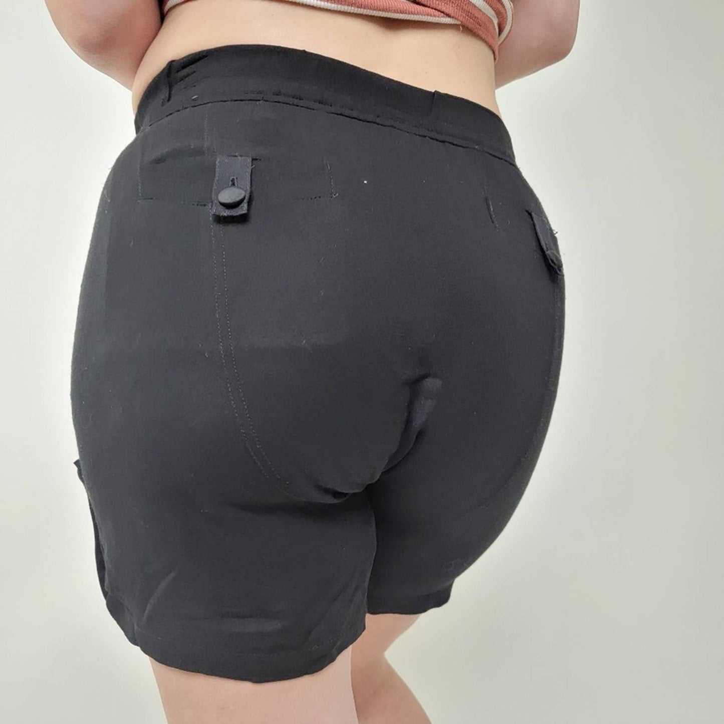 A.L.C. Black Cargo Shorts