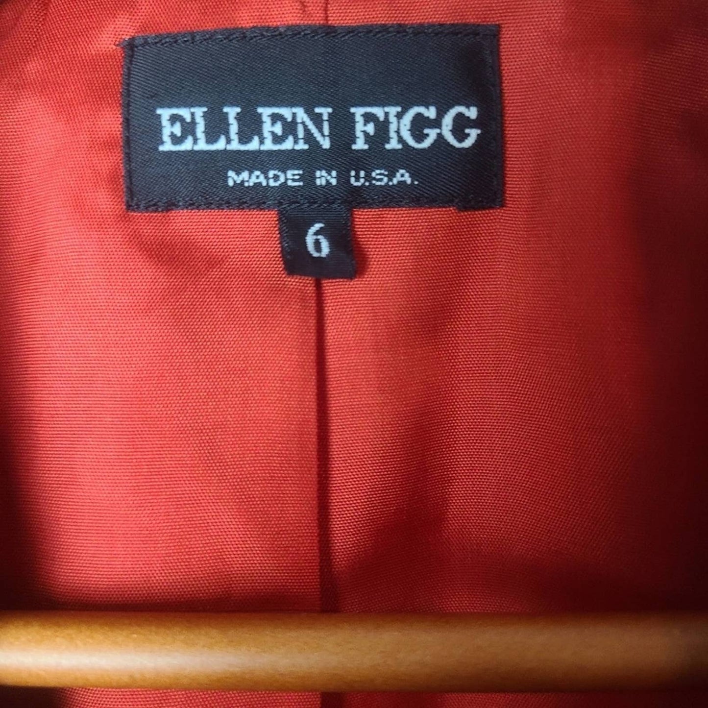 Vintage 80's Ellen Figg Red Leopard Cheetah Blazer