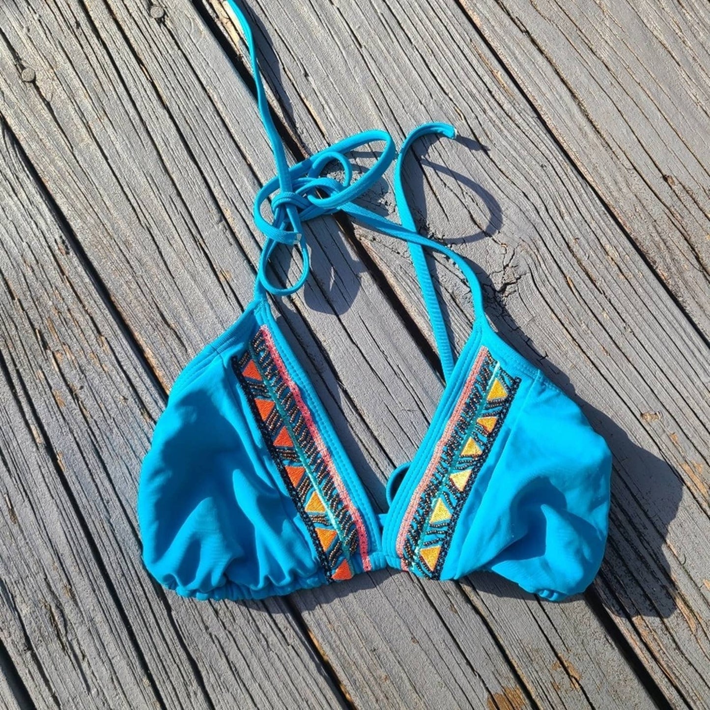 Turquoise Bikini Top