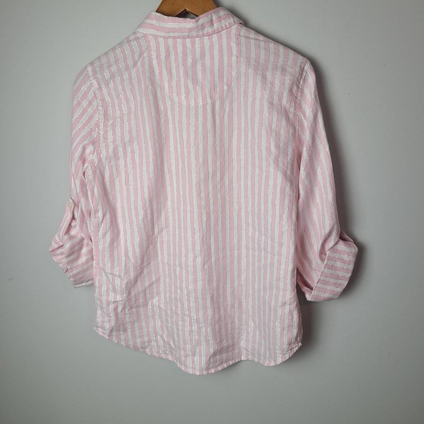 Victoria's Secret Pink and white striped shirt
