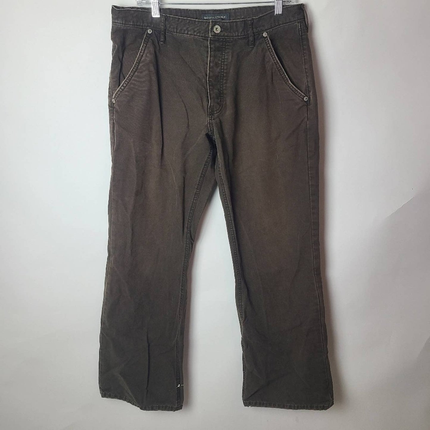 Banana Republic Mens Canvas Button Fly Pants
