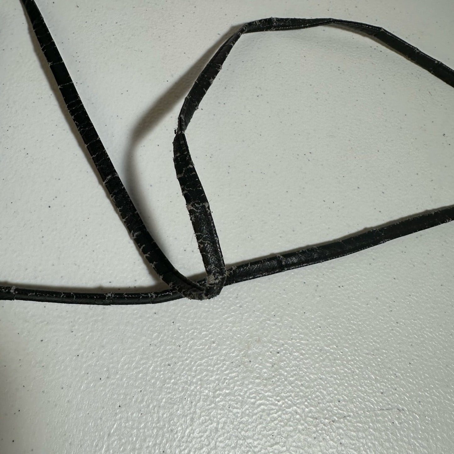 Buxton Black Leather Crossbody Bag