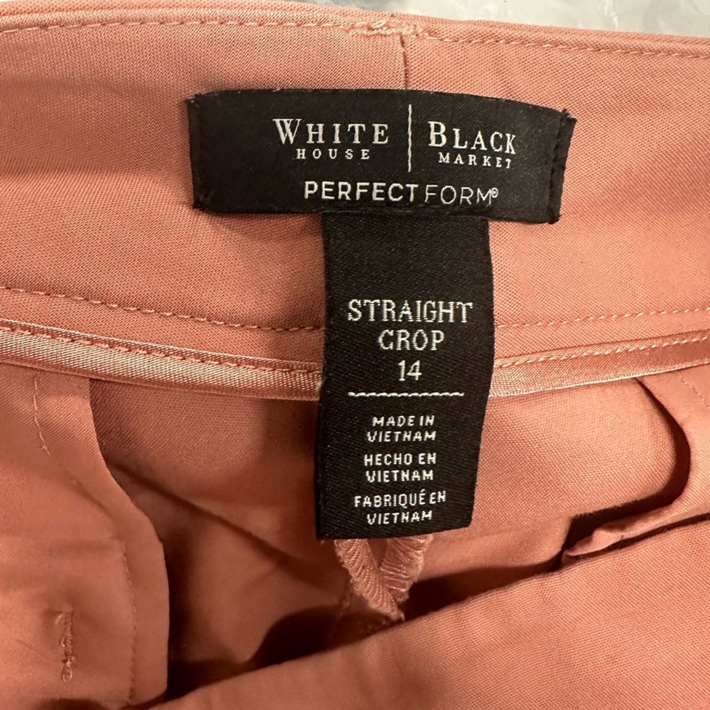White House Black Market Perfect Form Straight Crop
