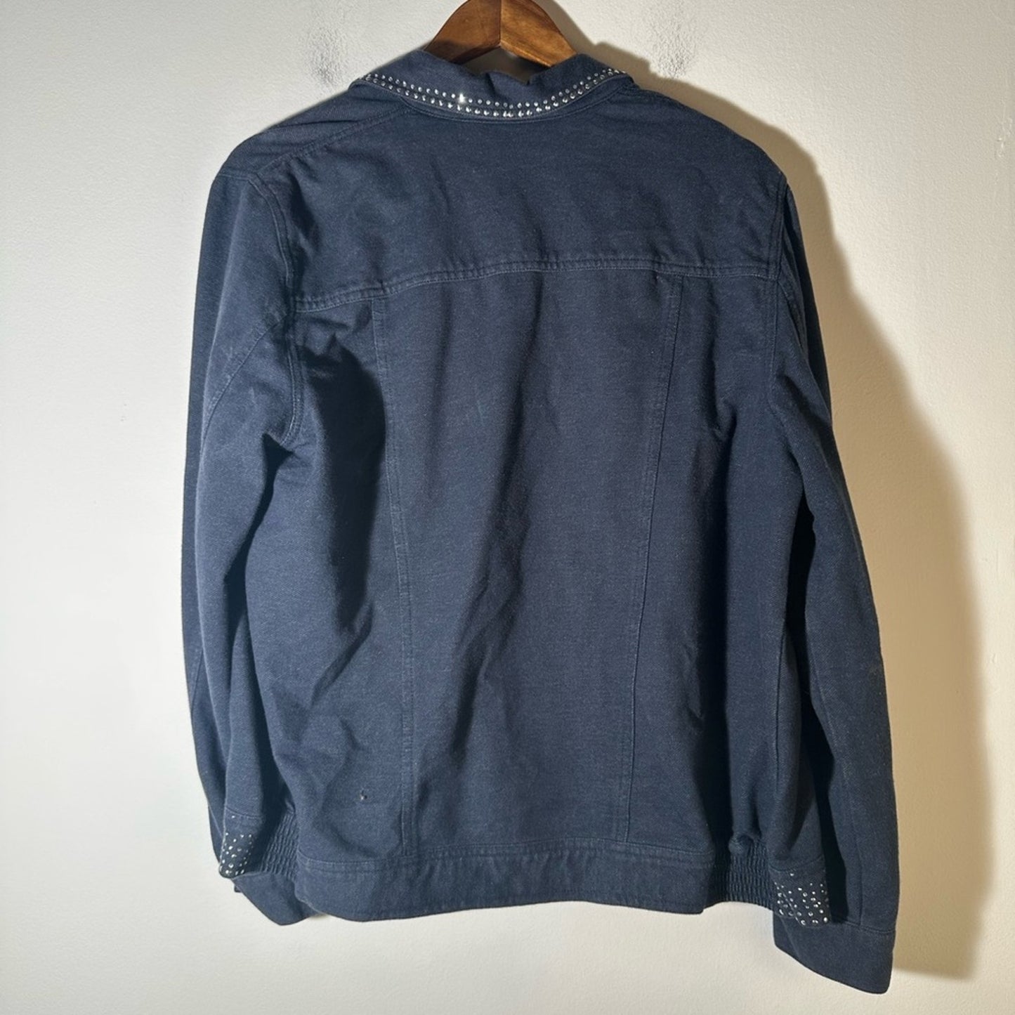 Alfred Dunner Rhinestone  Studded Jean Shirt