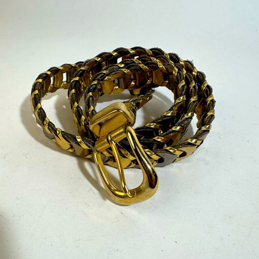 Simulated Gold Braided Belt