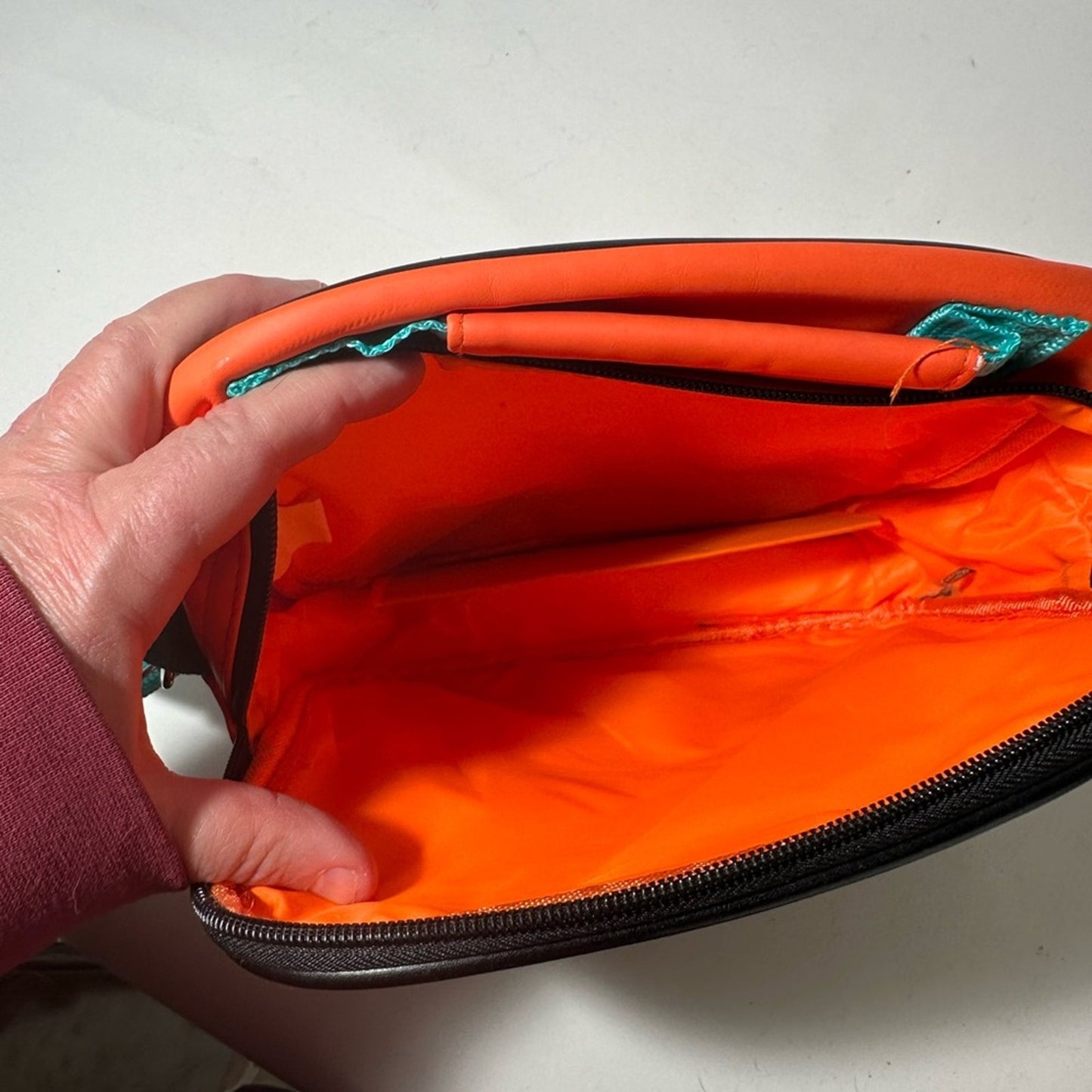 Vibrant Orange and Blue Mickey Mouse Bag